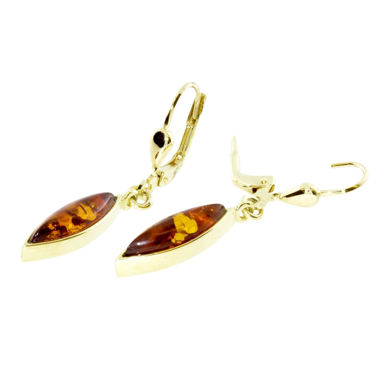 OSTSEE-SCHMUCK Paar Ohrhänger »- Caja - Gold 585/000 - Bernstein«