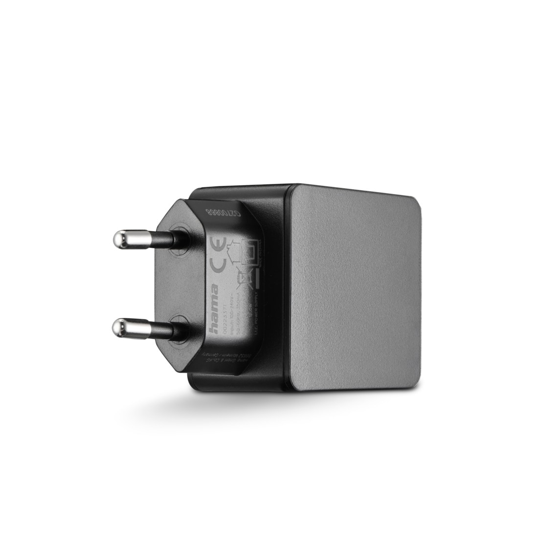 Hama USB-Ladegerät »Ladegerät für Smartphone, Tablet, universal, 2x USB-A, 12W, Schwarz«, (1 St.)