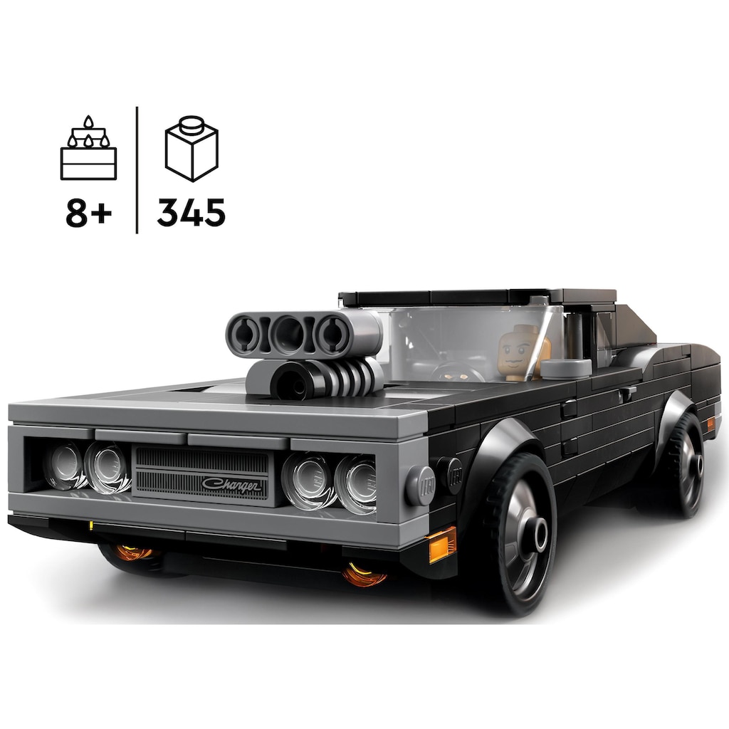 LEGO® Konstruktionsspielsteine »Fast & Furious 1970 Dodge Charger R/T (76912), LEGO® Speed Champions«, (345 St.)