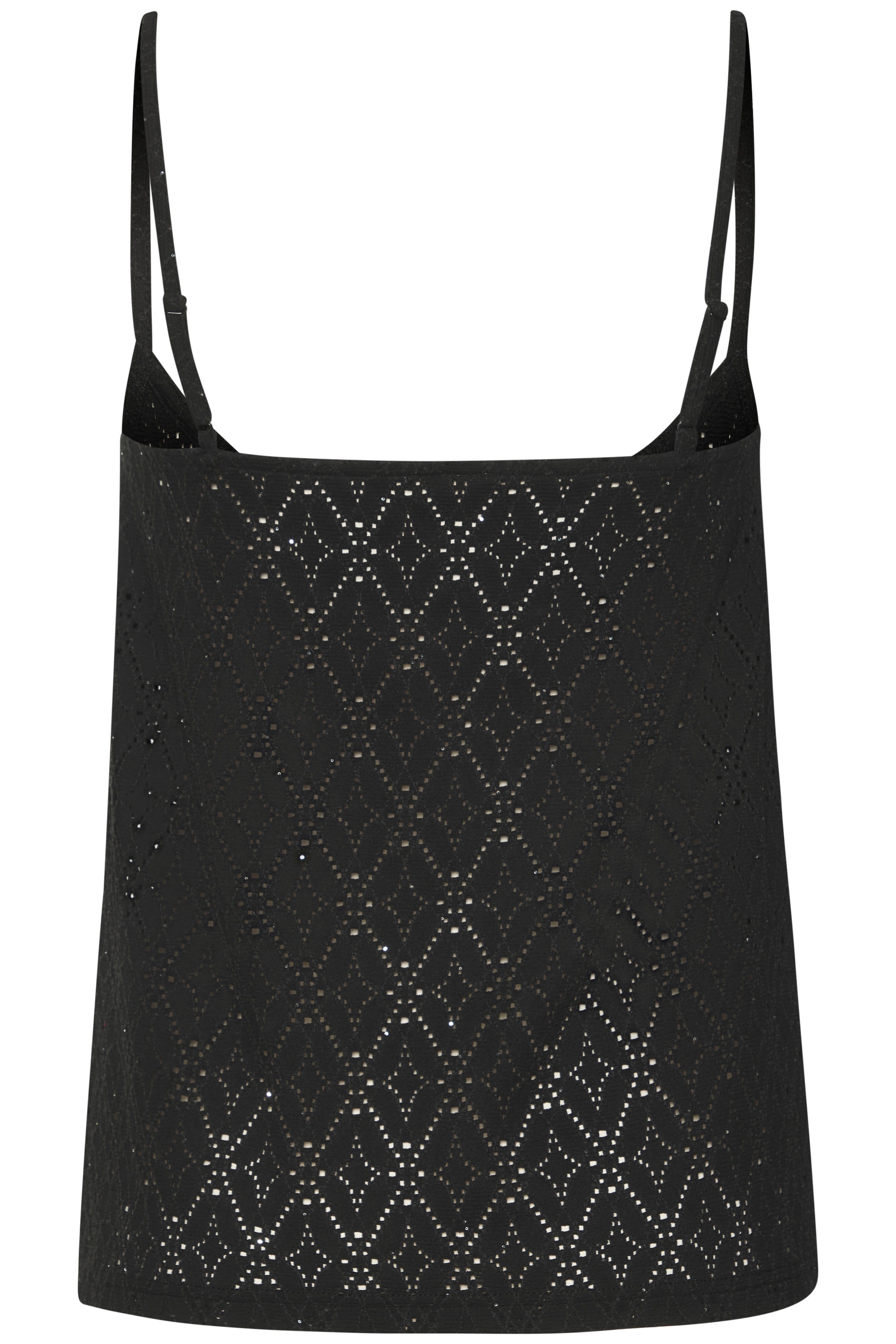 LASCANA Spaghettitop »mit funkelnden Pailetten« 2er-Pack,  aus hochwertiger Ajour-Qualität