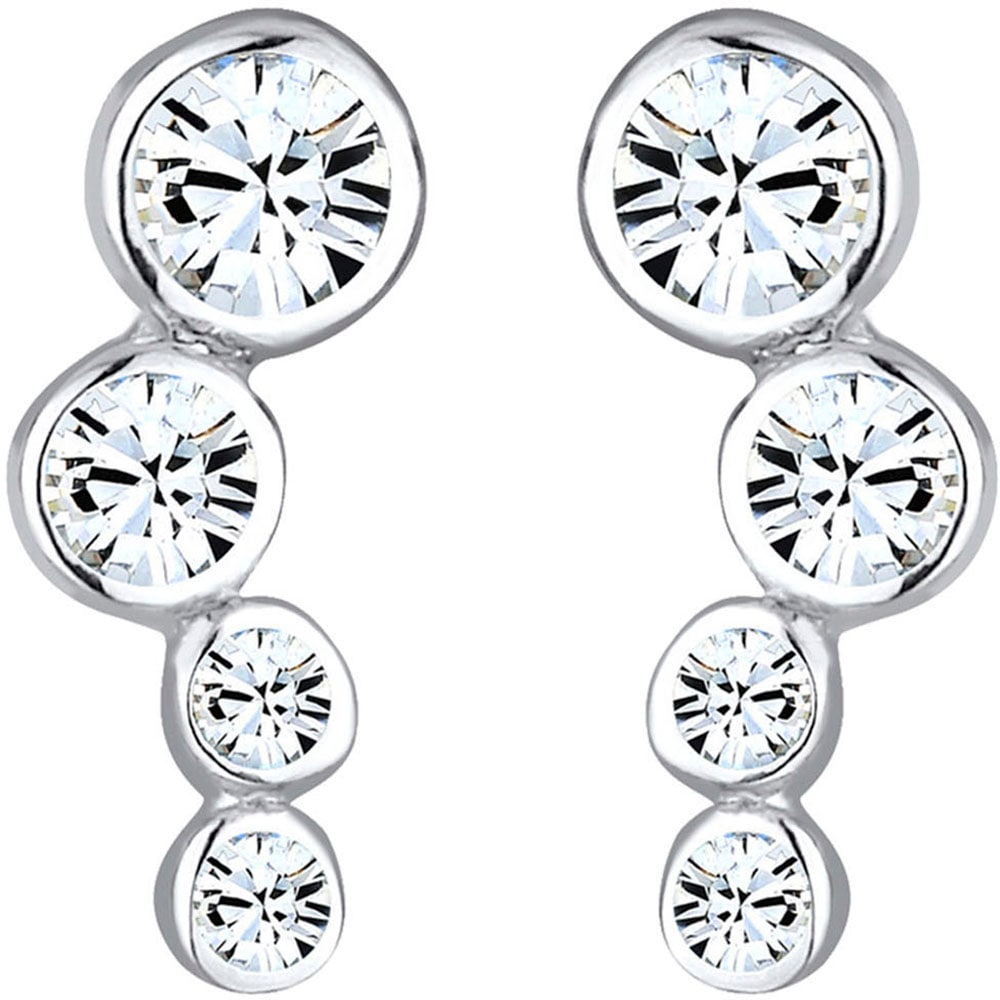 Elli Paar Ohrstecker »Schmuck Geschenk Silber 925 Ohrringe, 0302192213«, mit Glasstein