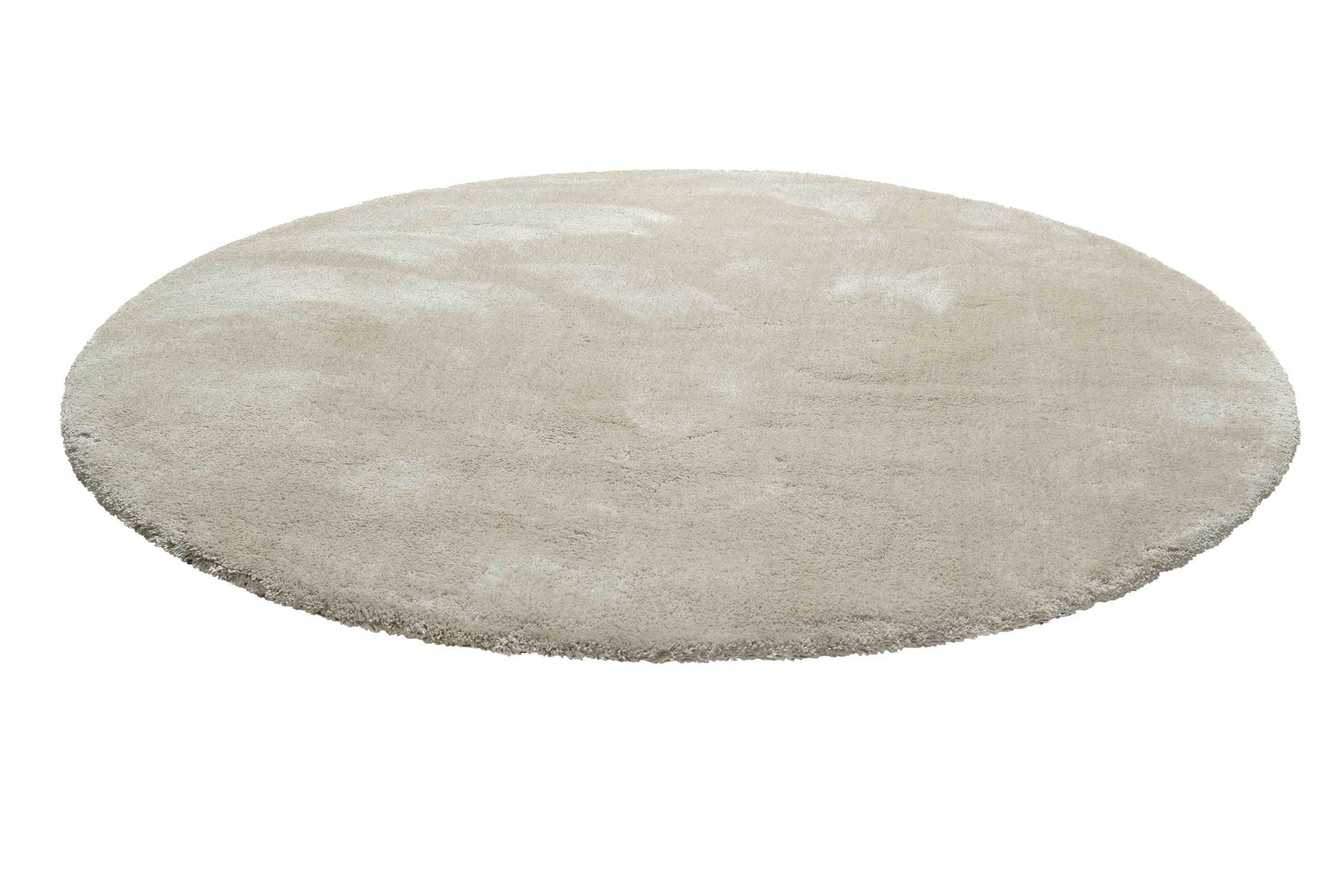 Wecon home Basics Teppich »Emilia« rund 25 mm Höhe Hochflorteppich, getuftet, modern, einfarbig, flauschig, Wohnzimmer