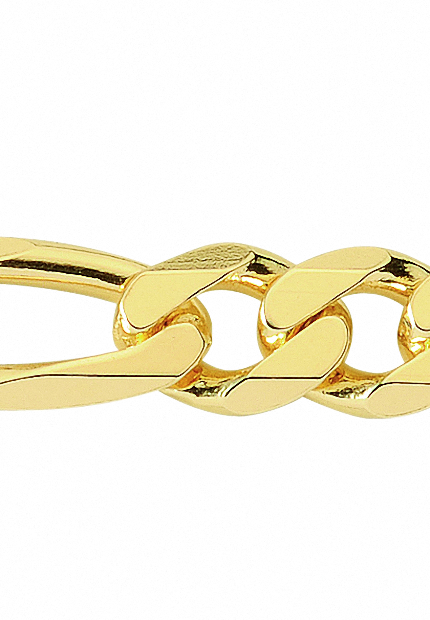 Adelia´s Silberarmband »vergoldet Figaro Armband 21 cm Ø 5,8 mm«
