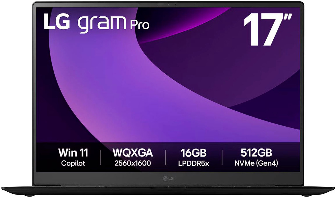 LG Notebook »Gram Pro 17"« 43,18 cm / 17 ″ Intel Core Ultra 7 GeForce RTX 5050 2.000 GB SSD