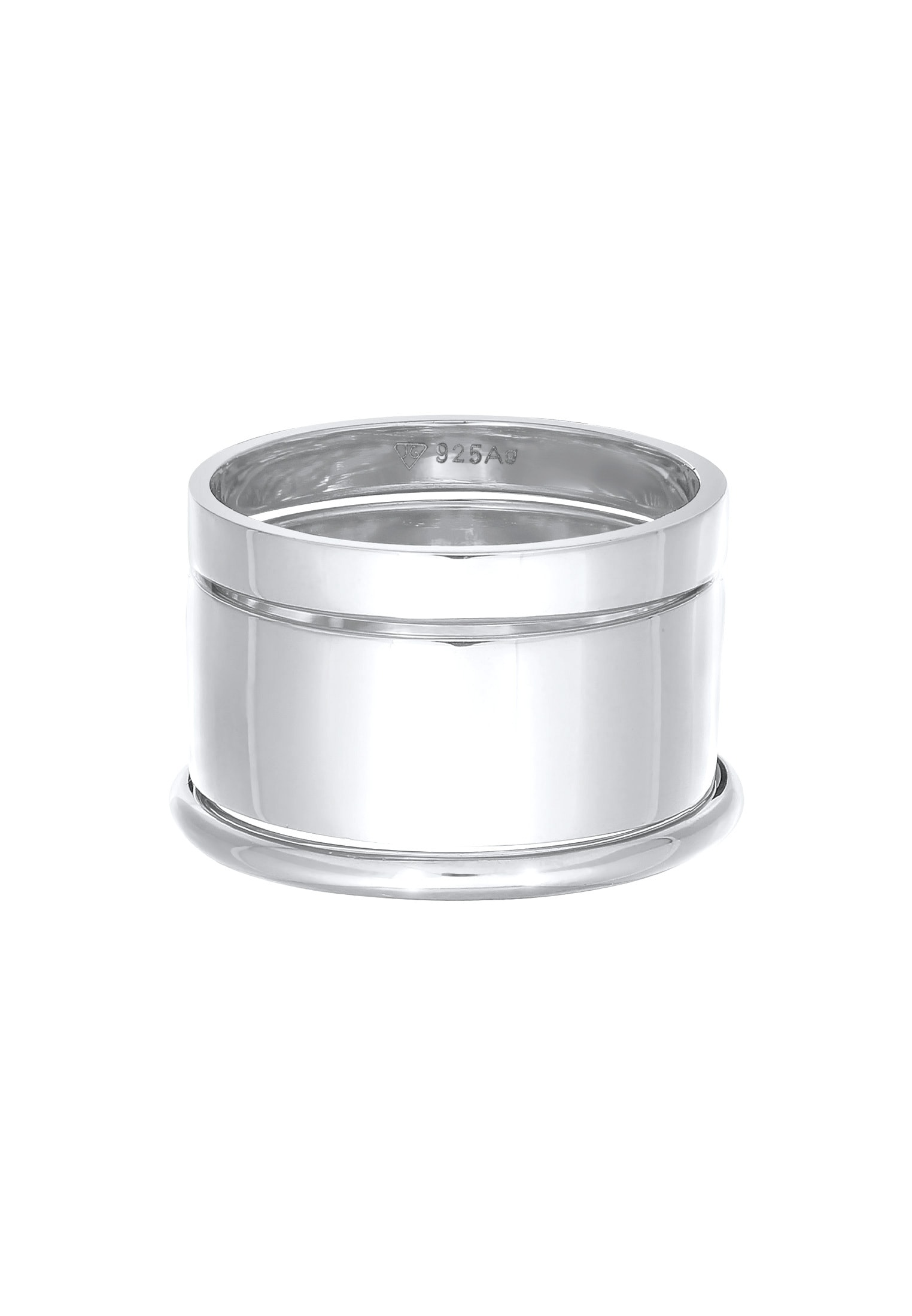 Elli Ring-Set »Ring Bandring Breit Schmal Rund 3er Set 925 Silber«