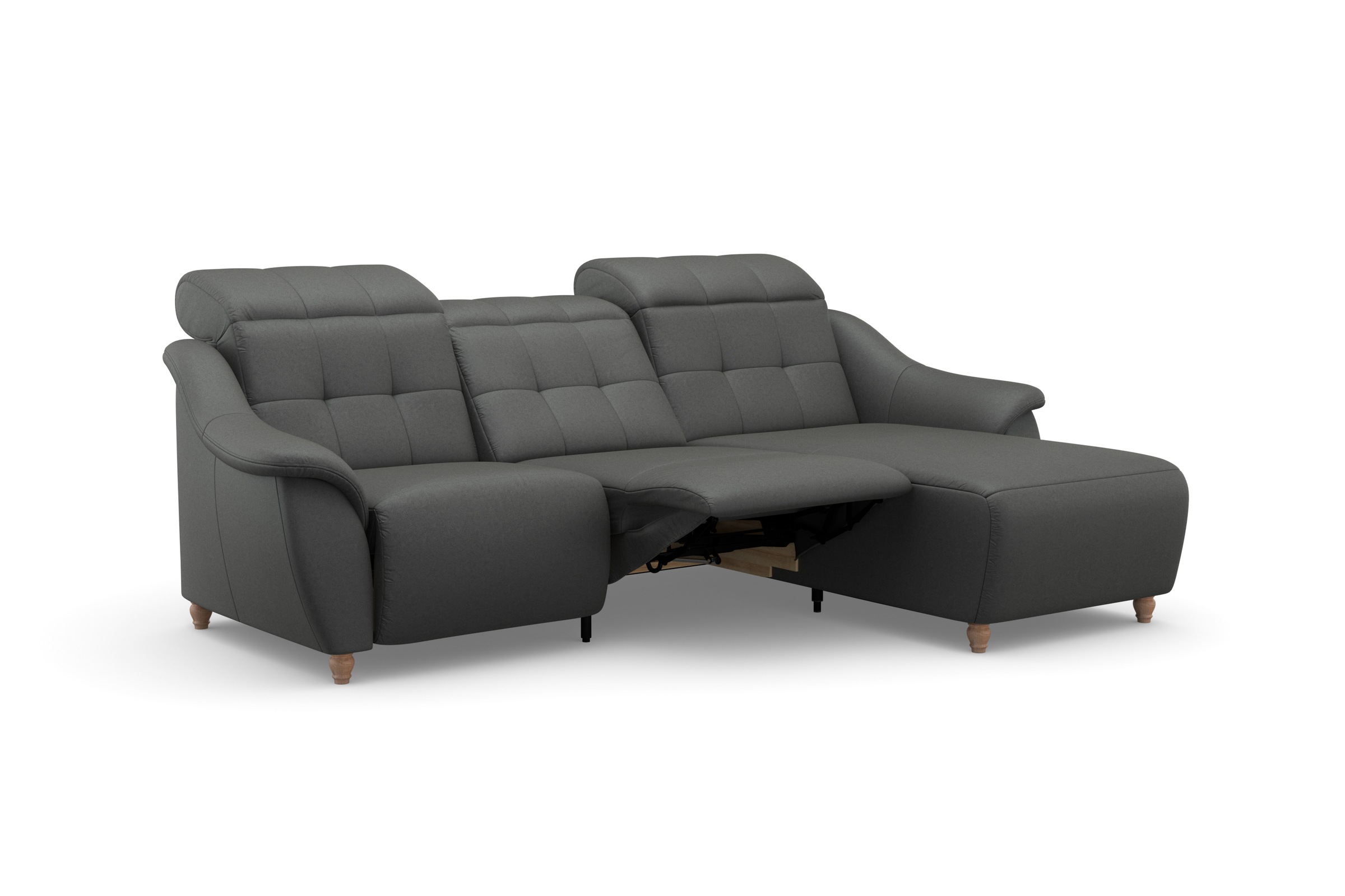 Home affaire Ecksofa »Boston L-Form« Kopfteilverstellung an jeder Sitzfläche, wahlweise Relaxfunktion