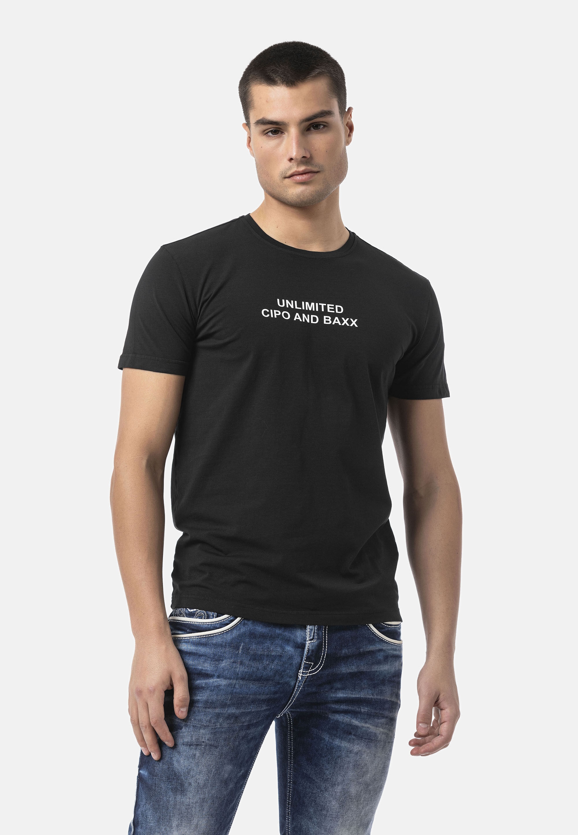 Cipo & Baxx T-Shirt »CT827« in Regular Fit