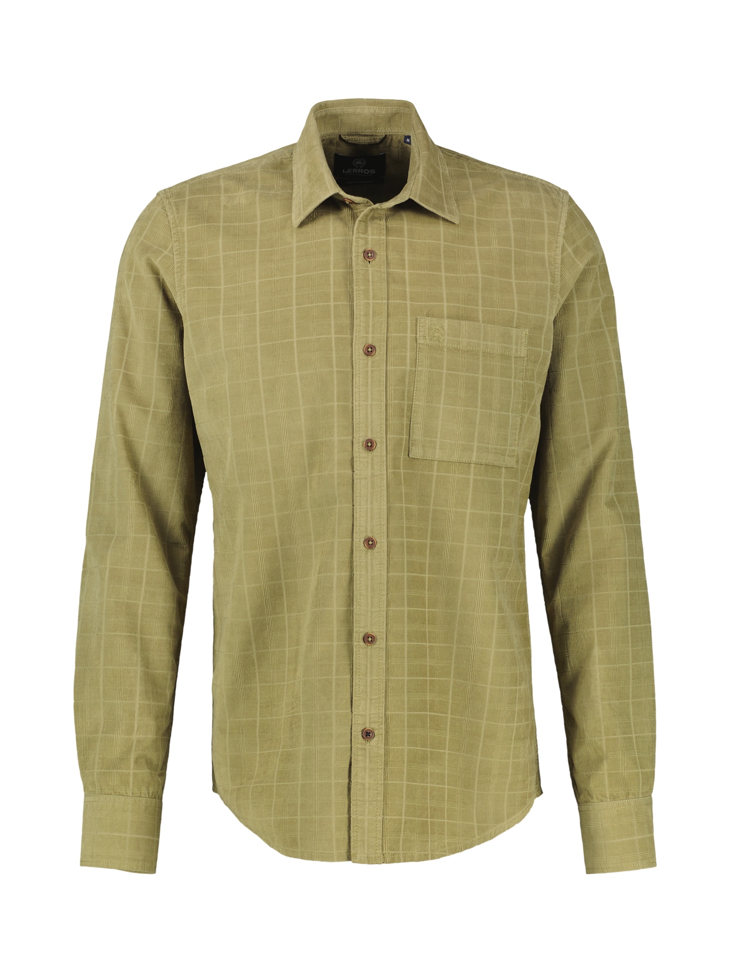 LERROS Karohemd »LERROS Kariertes Cordhemd - robuste Struktur für jeden Tag«
