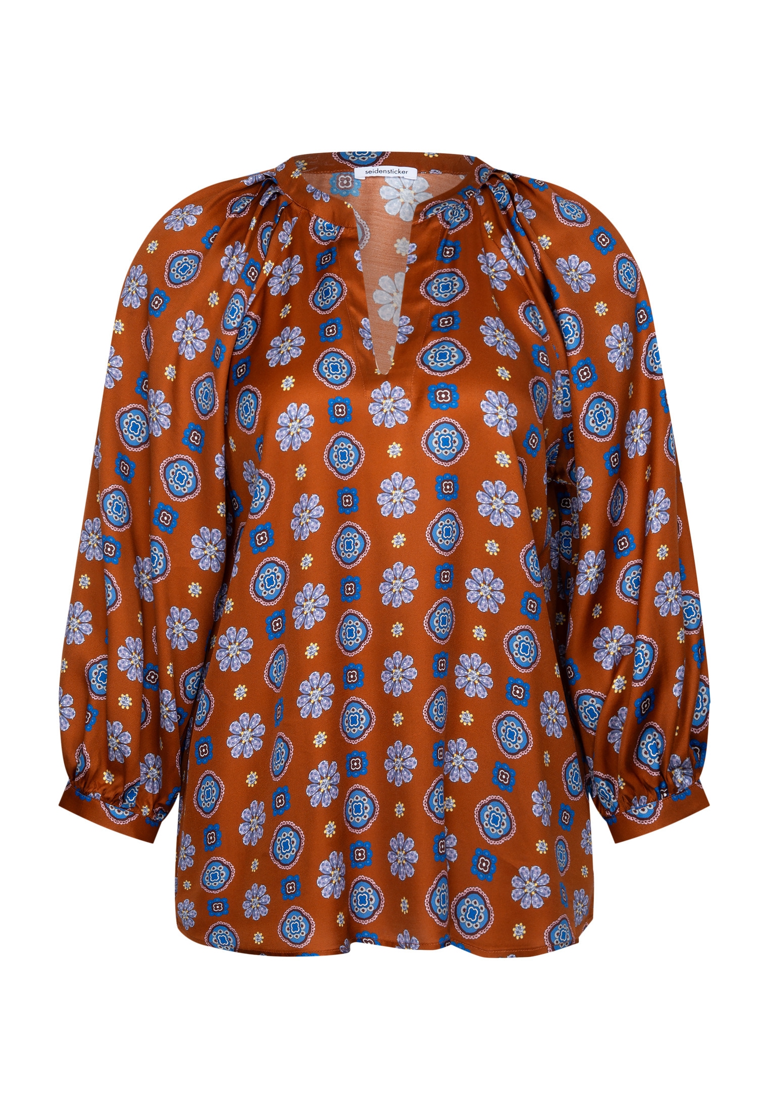 seidensticker Klassische Bluse Tunika Druck
