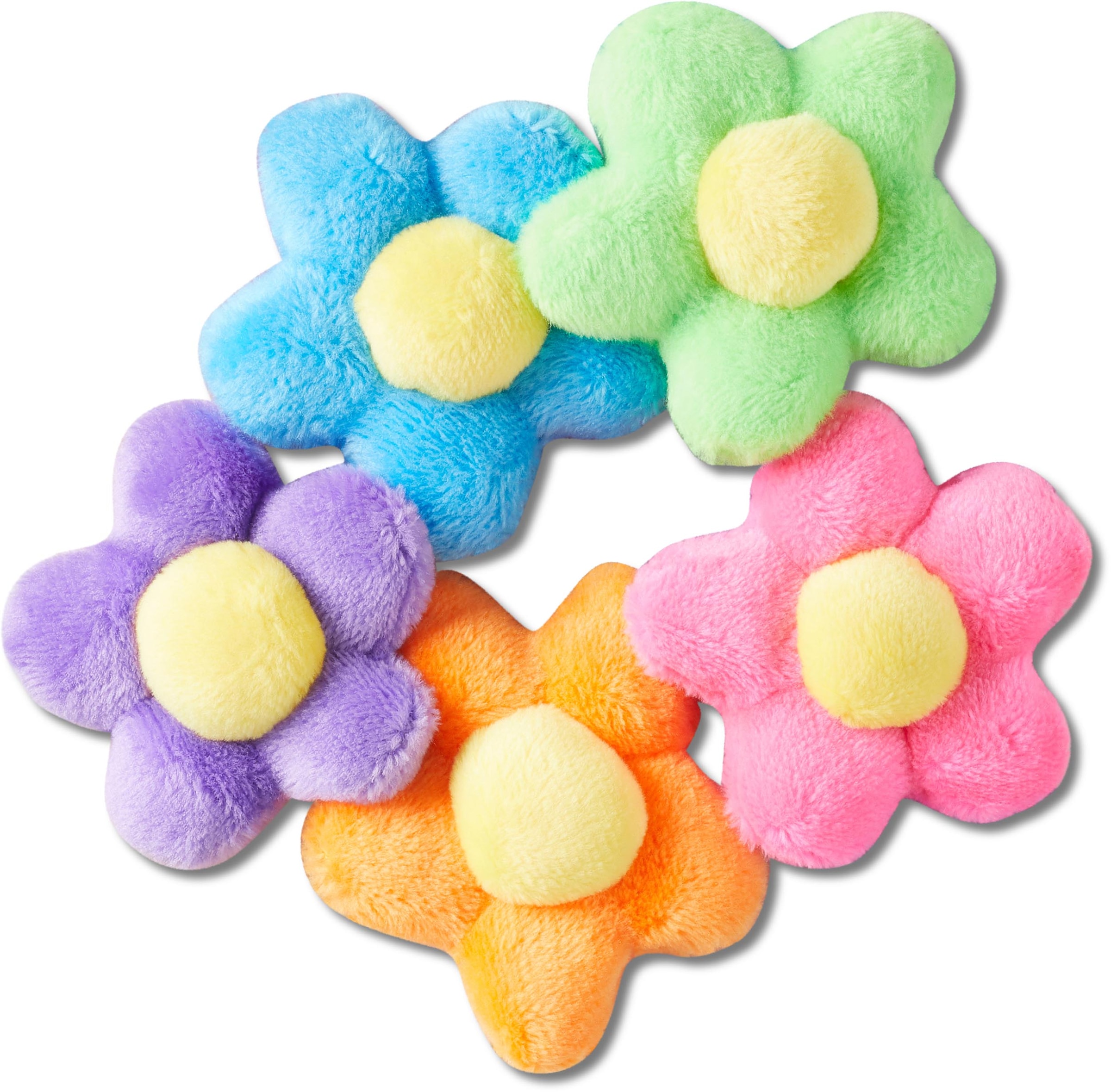 Schuhanstecker »Jibbitz™ Plush Flower Power«, (Set, 5 tlg., Kein Spielzeug. Nicht für...