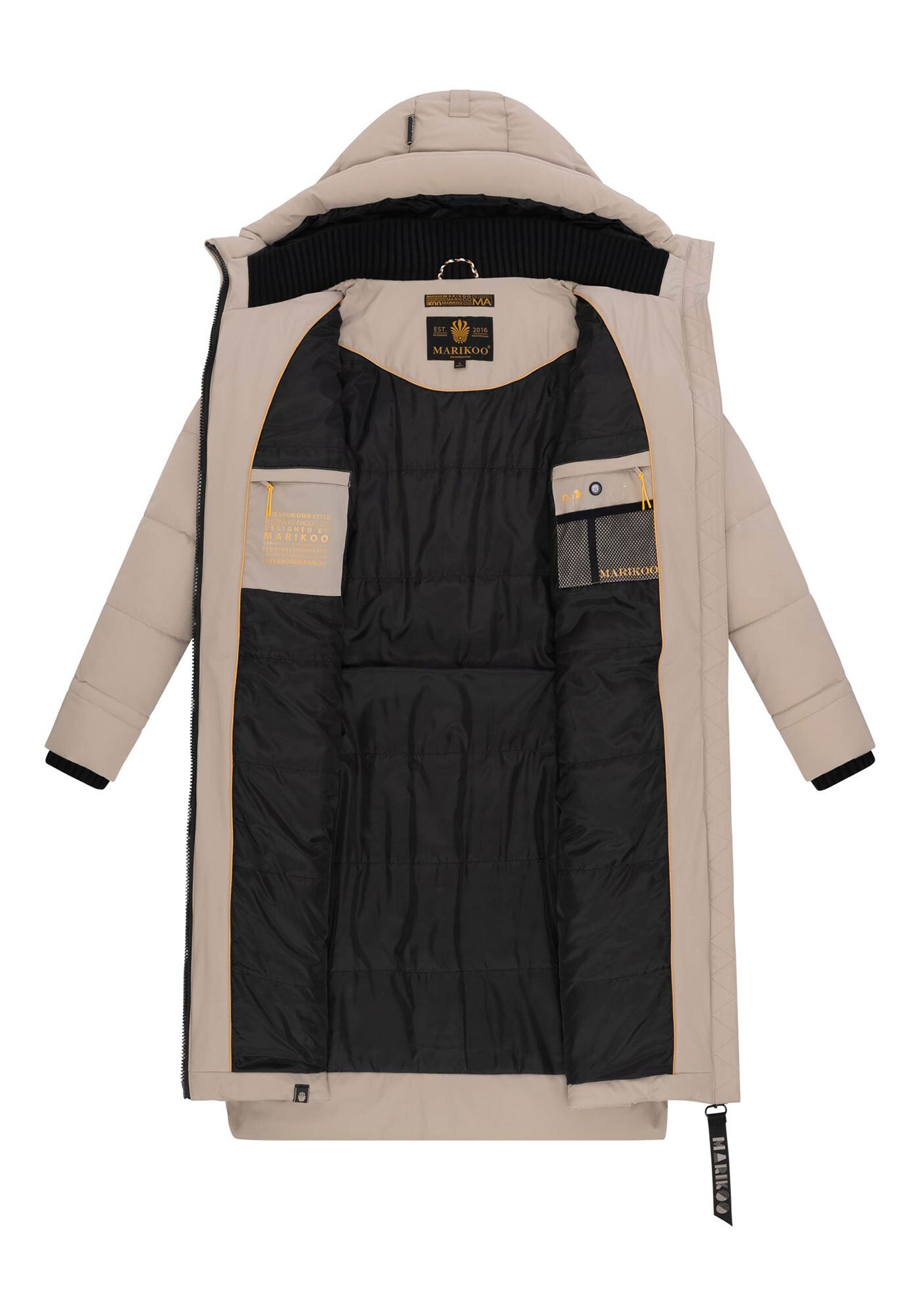 Marikoo Winterjacke »Marikoo Benikoo Damen lange Winterjacke B949«