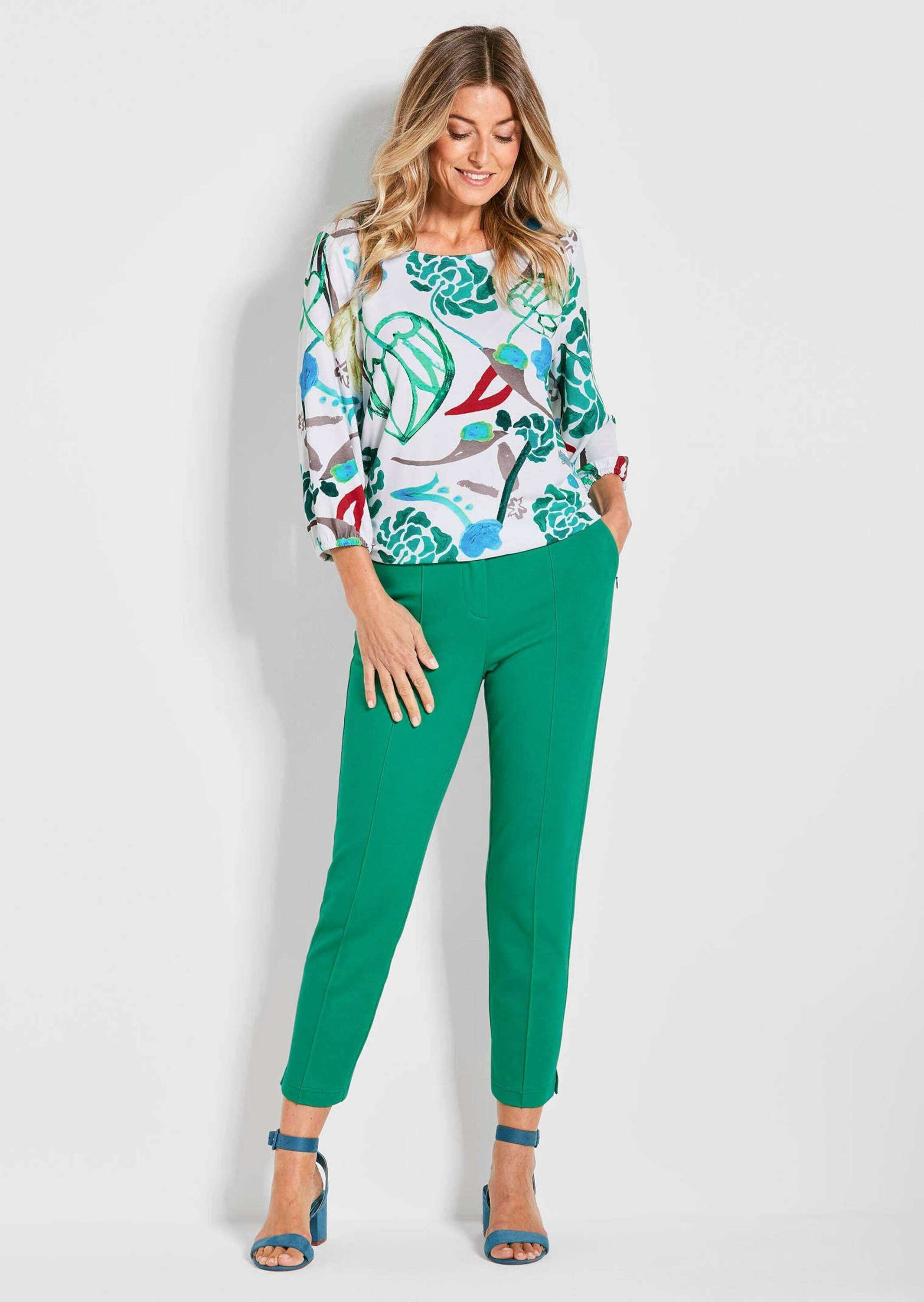 GOLDNER Chinohose »Kurzgröße Elegante, schmale Hose LOUISA«