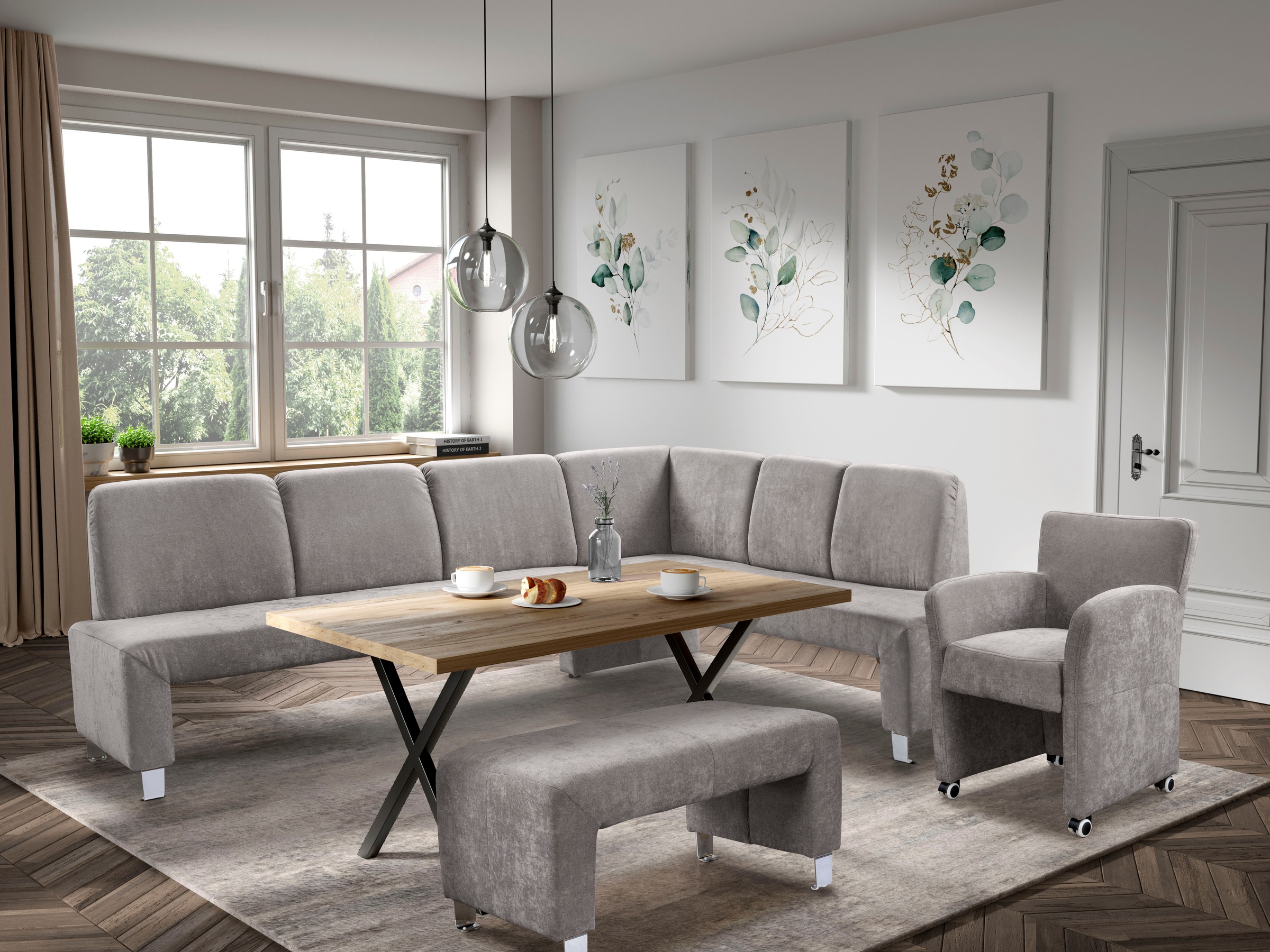 exxpo - sofa fashion Sessel »Intenso, Loungesessel, modern« hohe Bodenfreiheit, frei im Raum stellbar, hoher Sitzkomfort