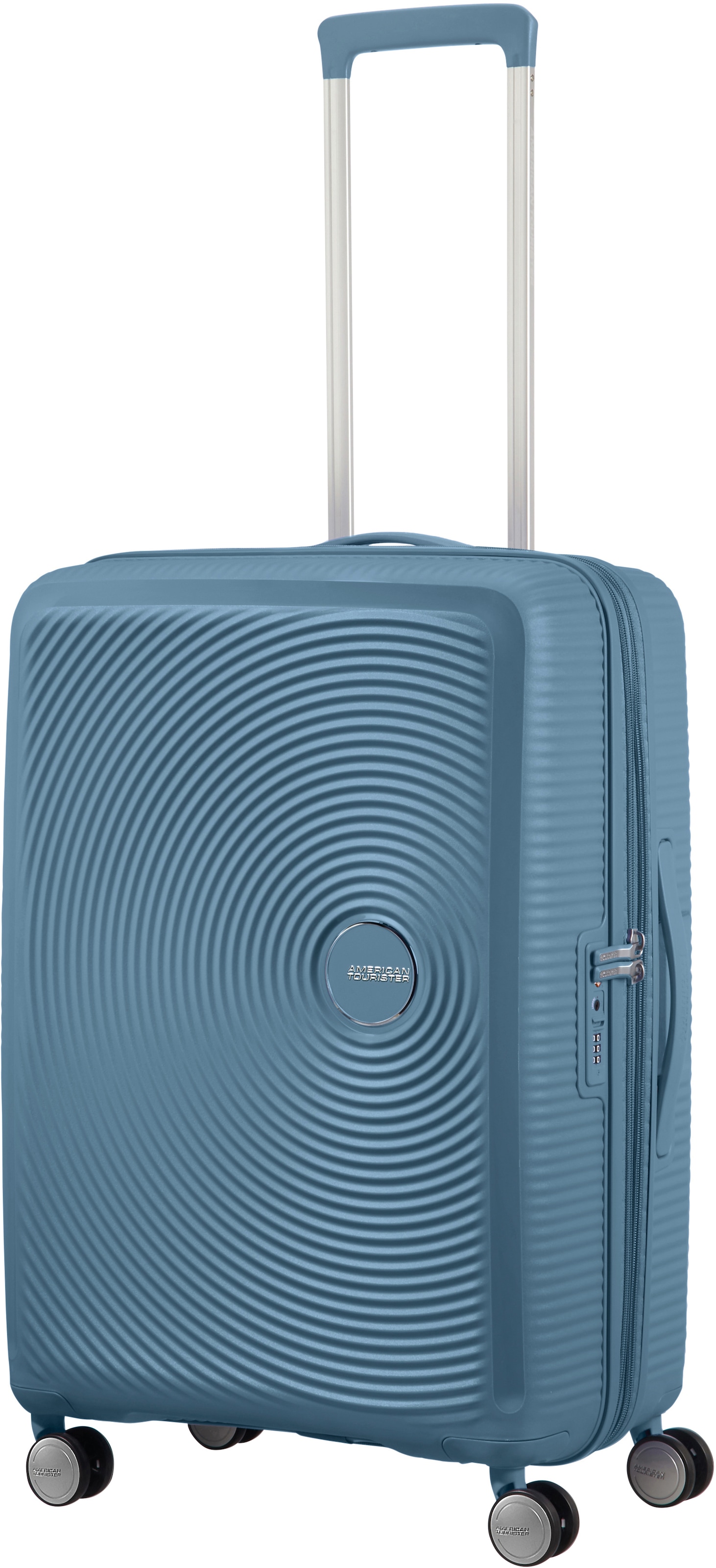 American Tourister® Hartschalen-Trolley »SOUNDBOX, in verschiedenen Farben und Größen«, 4 Rollen, Reisekoffer Trolley Aufgabegepäck TSA-Zahlenschloss Volumenerweiterung
