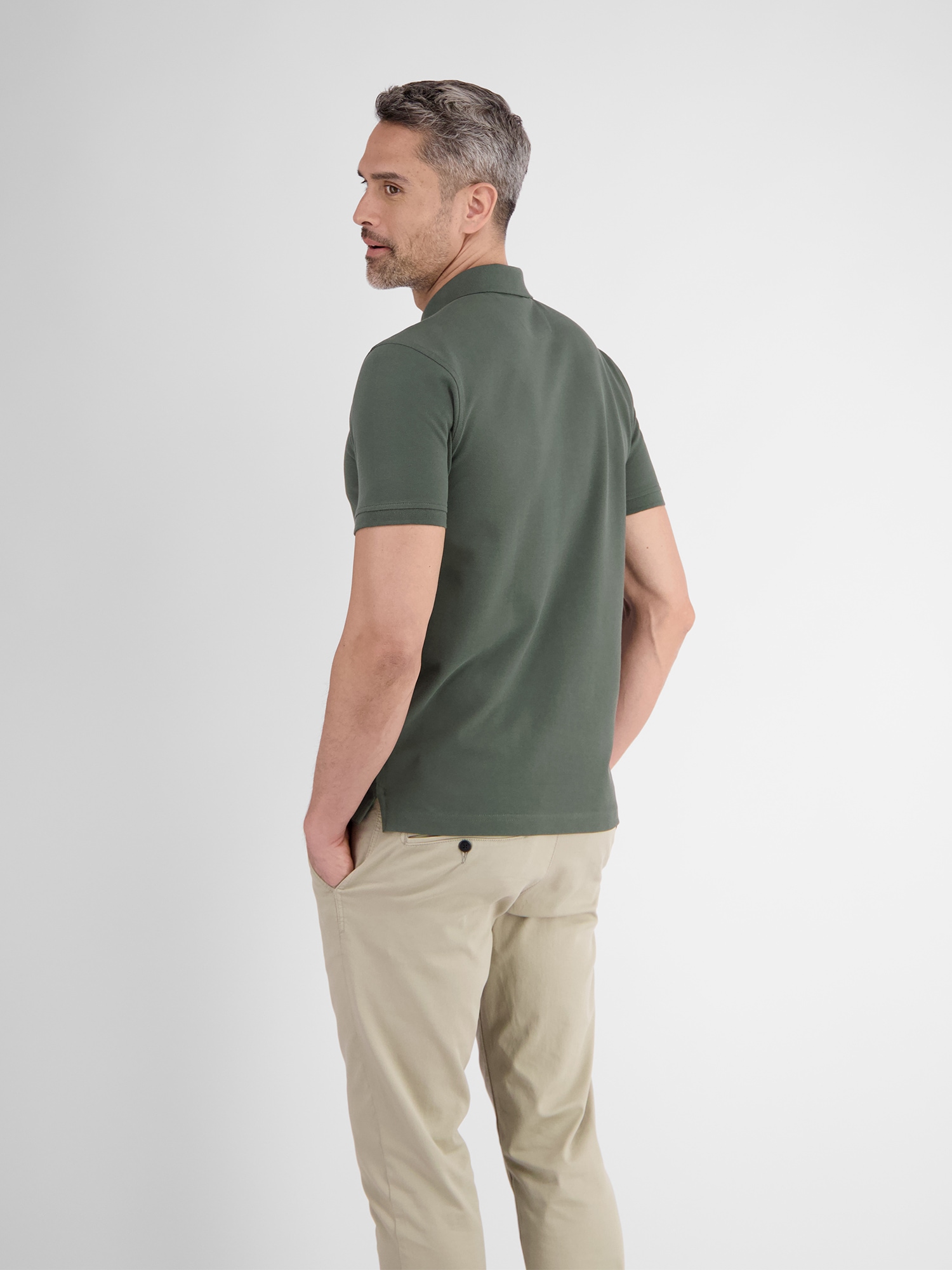 LERROS Poloshirt »LERROS Basic Poloshirt für Herren, unifarben«