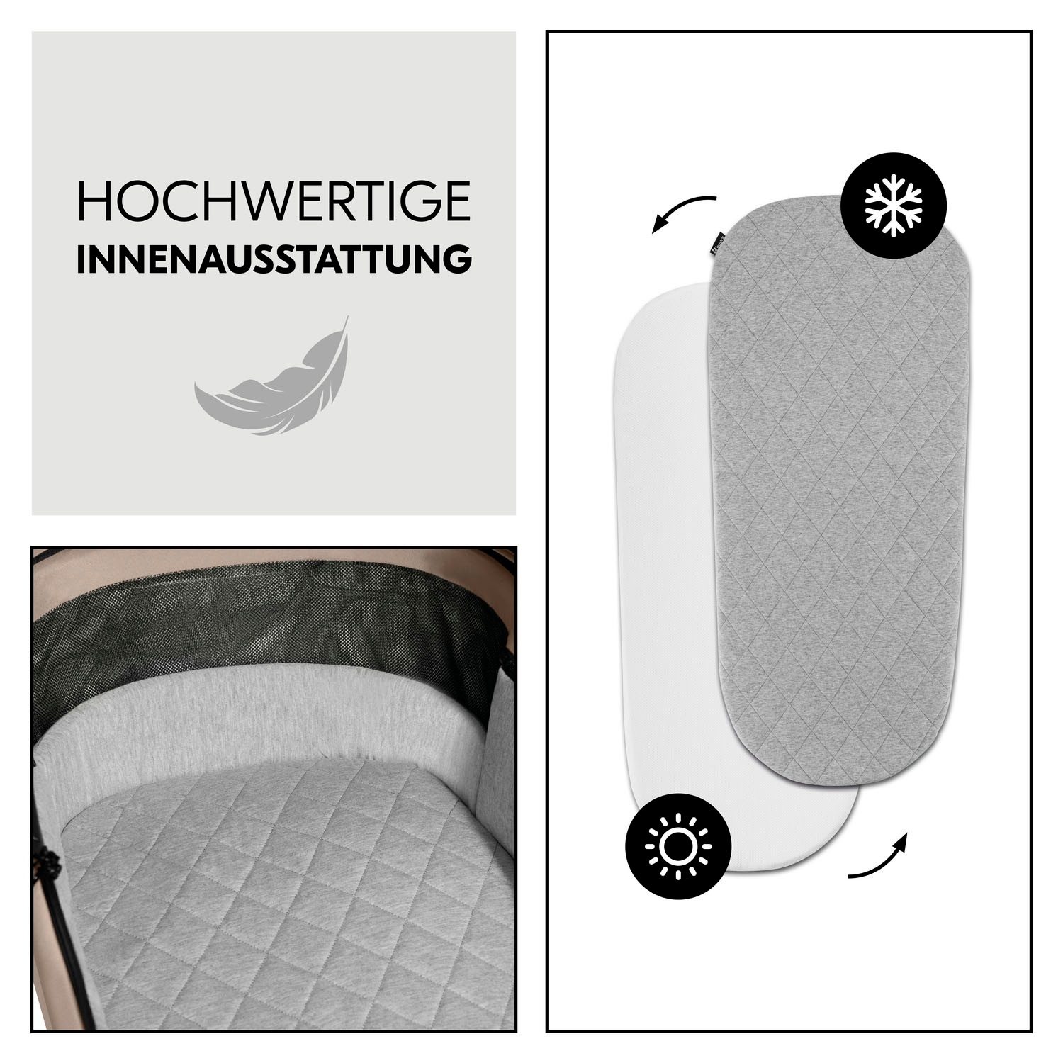 Hauck Kombi-Kinderwagen »Comfort N Care Air«, 22 kg, Belastbarkeit bis 22 kg