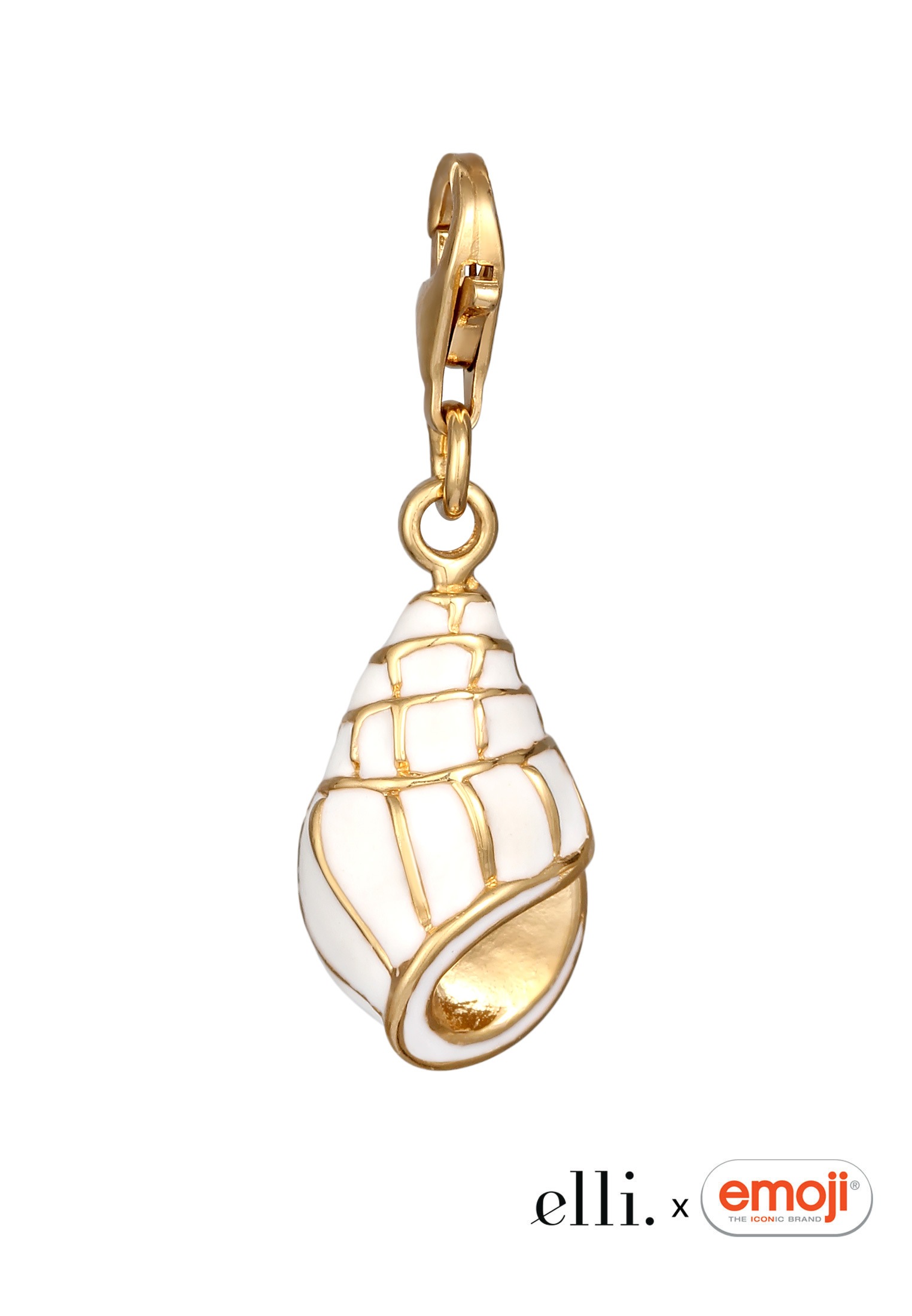 Elli Charm-Einhänger »Charm Muschel Anhänger Strand 925 Sterling Silber«
