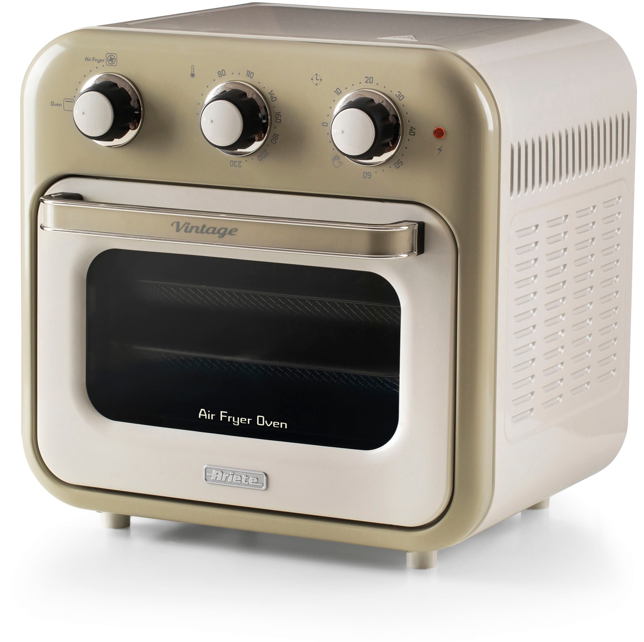 Ariete Heißluftfritteuse »4632CR« 1400 W Vintage Heißluft-Fritt., Backofen und Rotisserie in Einem, 16 L, cream in beige