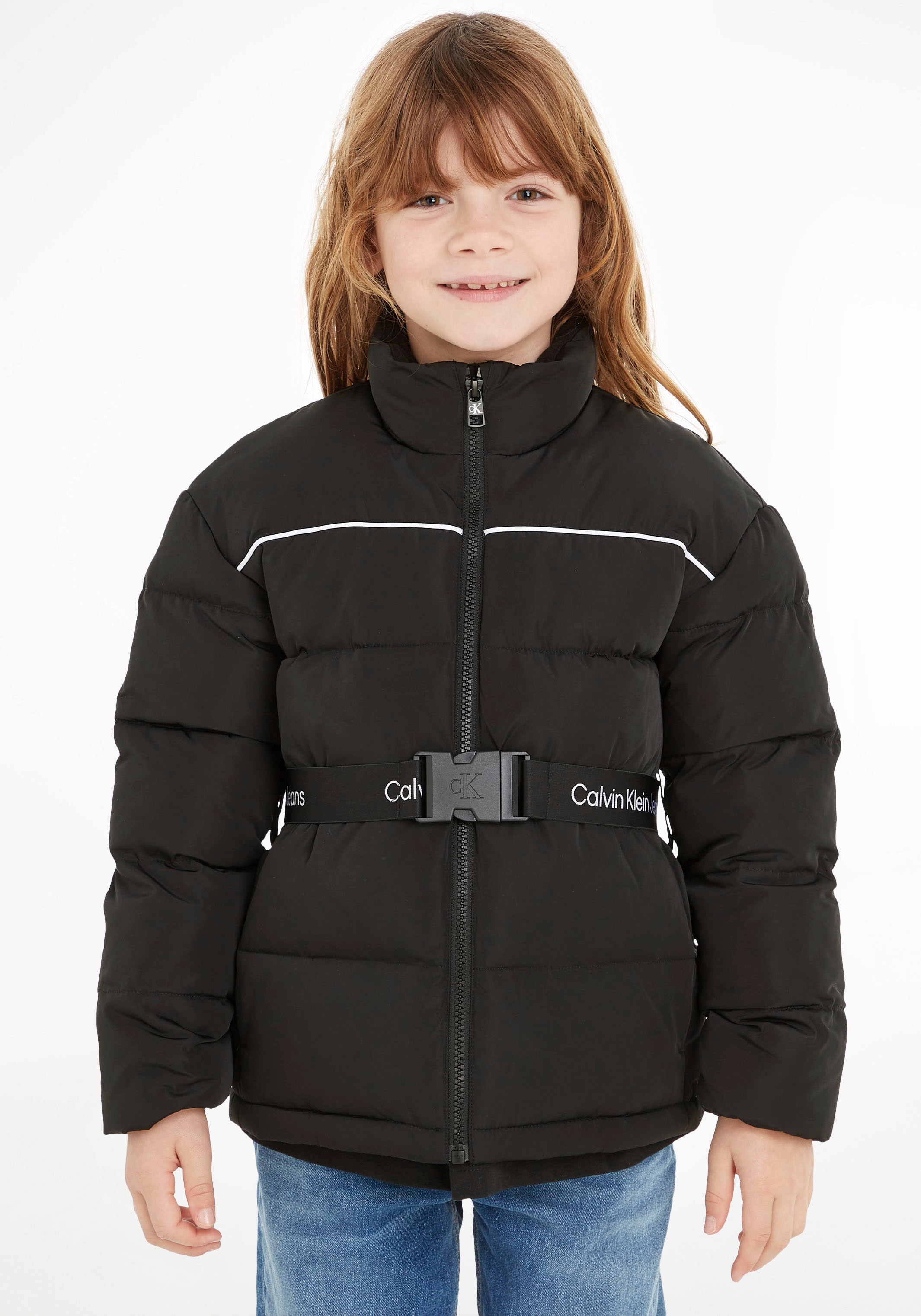 Calvin Klein Jeans Winterjacke »LOGO TAPE BELT JACKET« im OTTO Online Shop
