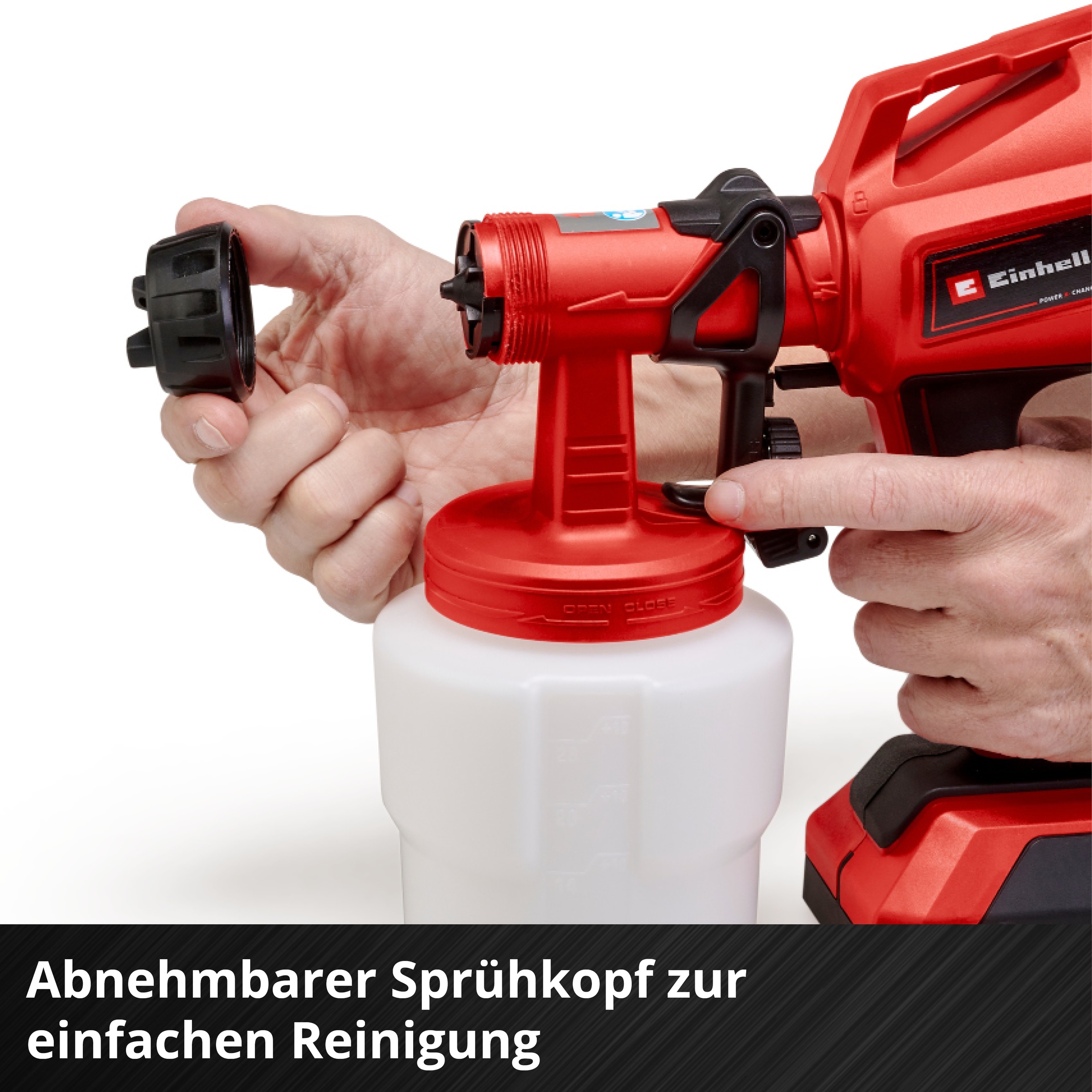 Einhell Farbsprühgerät »TC-SY 18/60 Li (1x2,5 Ah)«, (Set), inkl. Akku und Ladegerät