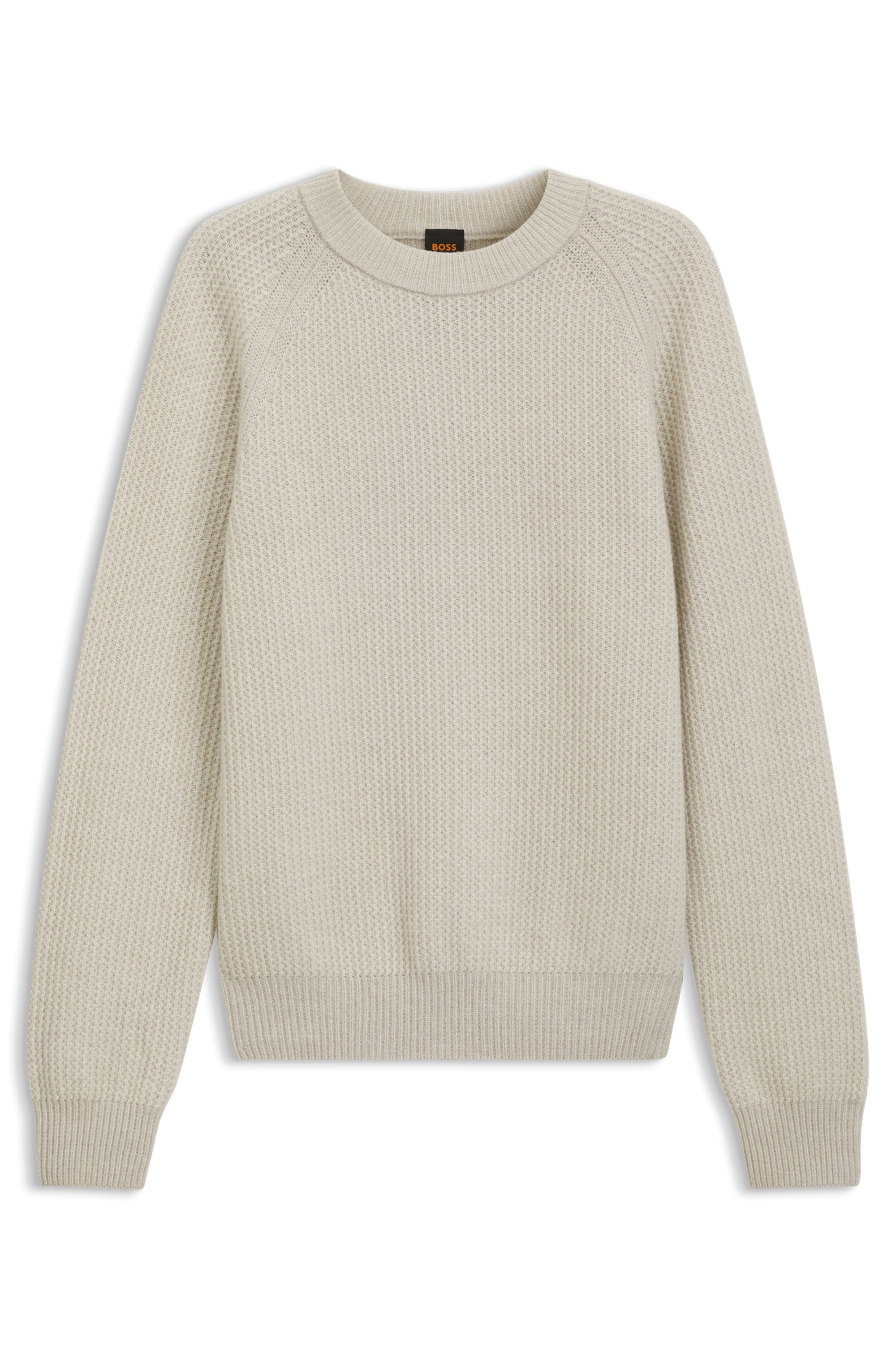 BOSS ORANGE Strickpullover »Kepler« mit Schurwolle, Relaxed Fit, Strukturstrick