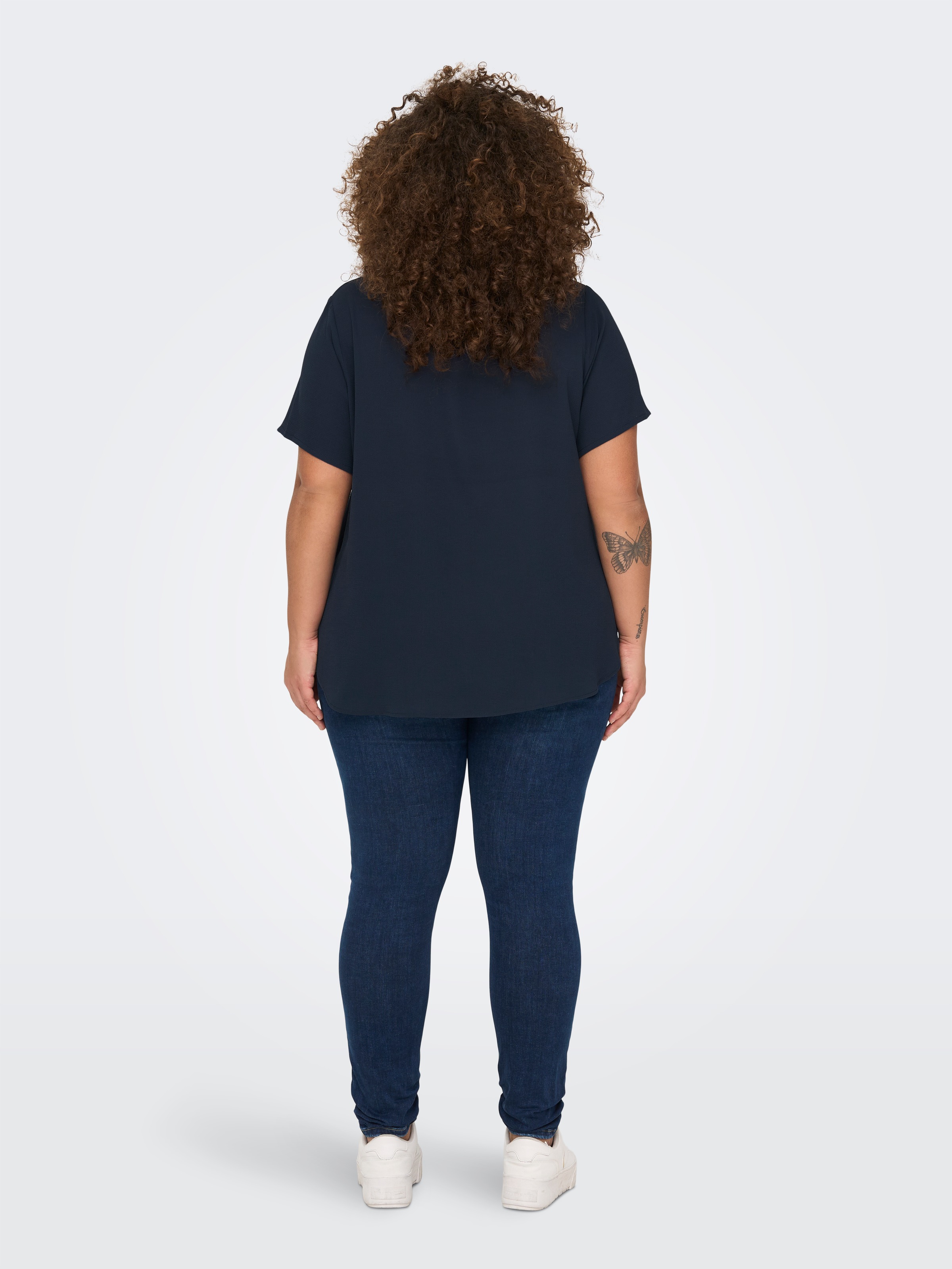 ONLY CARMAKOMA Shirtbluse »CARVICA SS TOP WVN NOOS«
