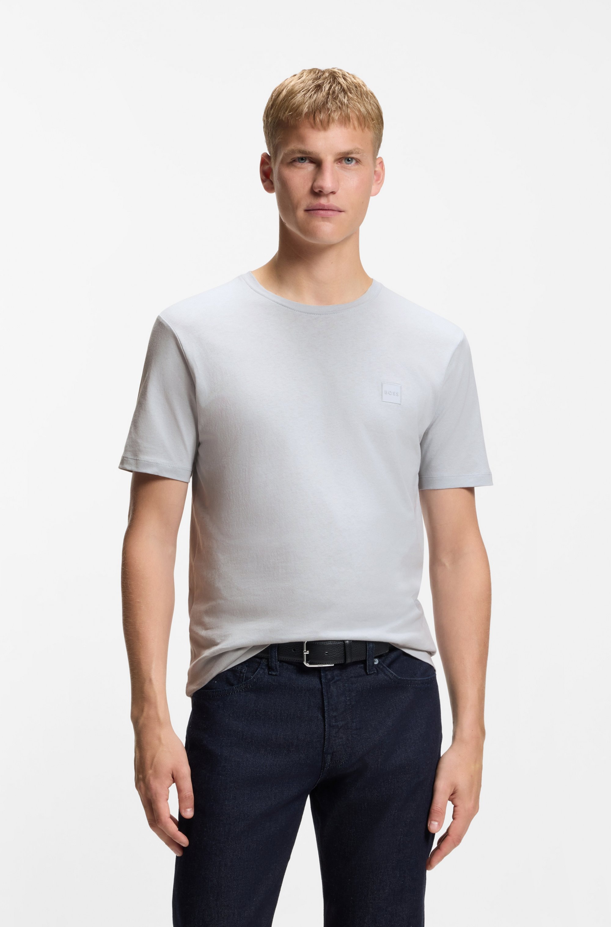 BOSS ORANGE T-Shirt »Tales« mit BOSS Stickerei auf der Brust