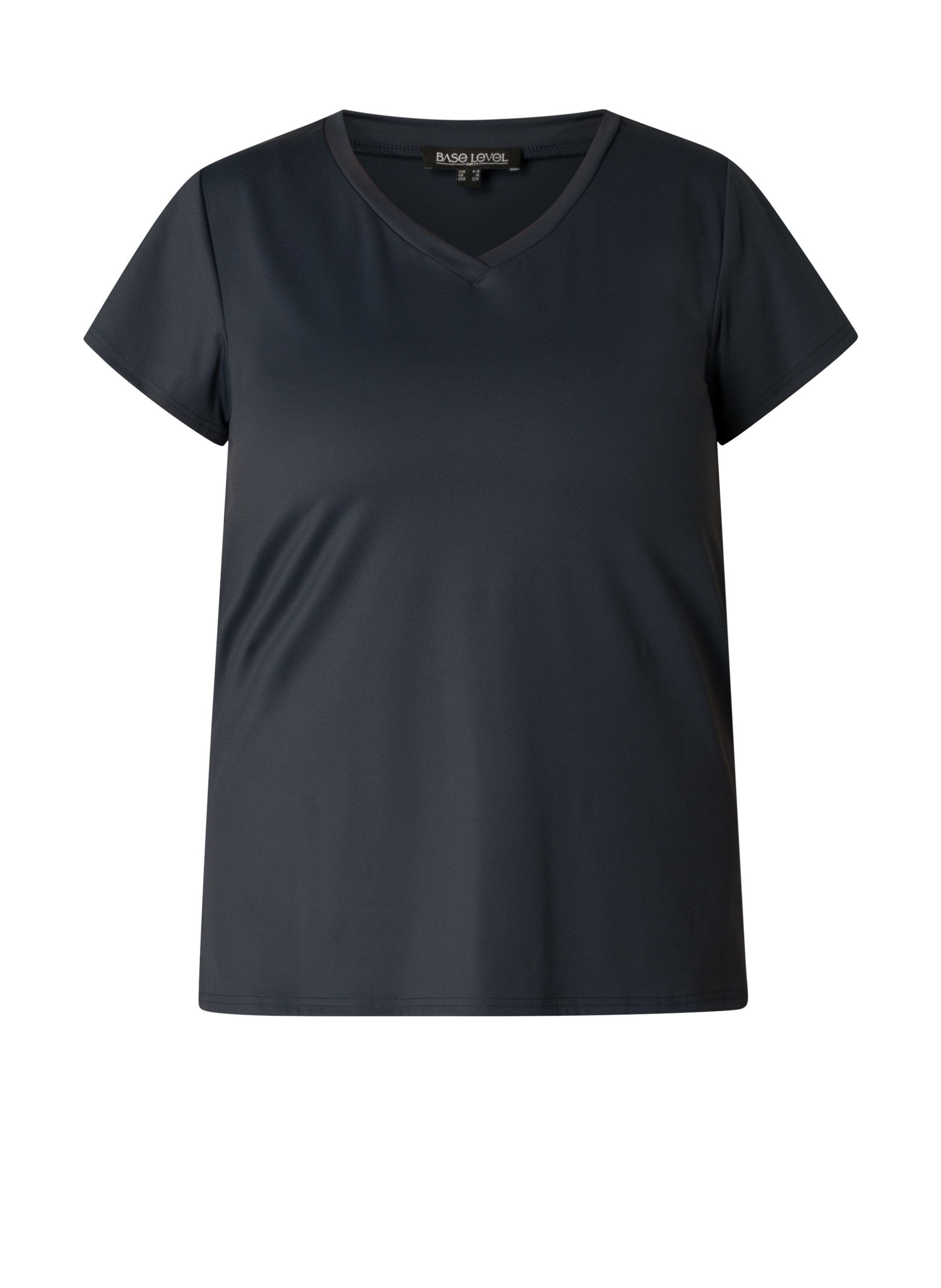 Base Level Curvy V-Shirt »Lilly«, mit Stretch