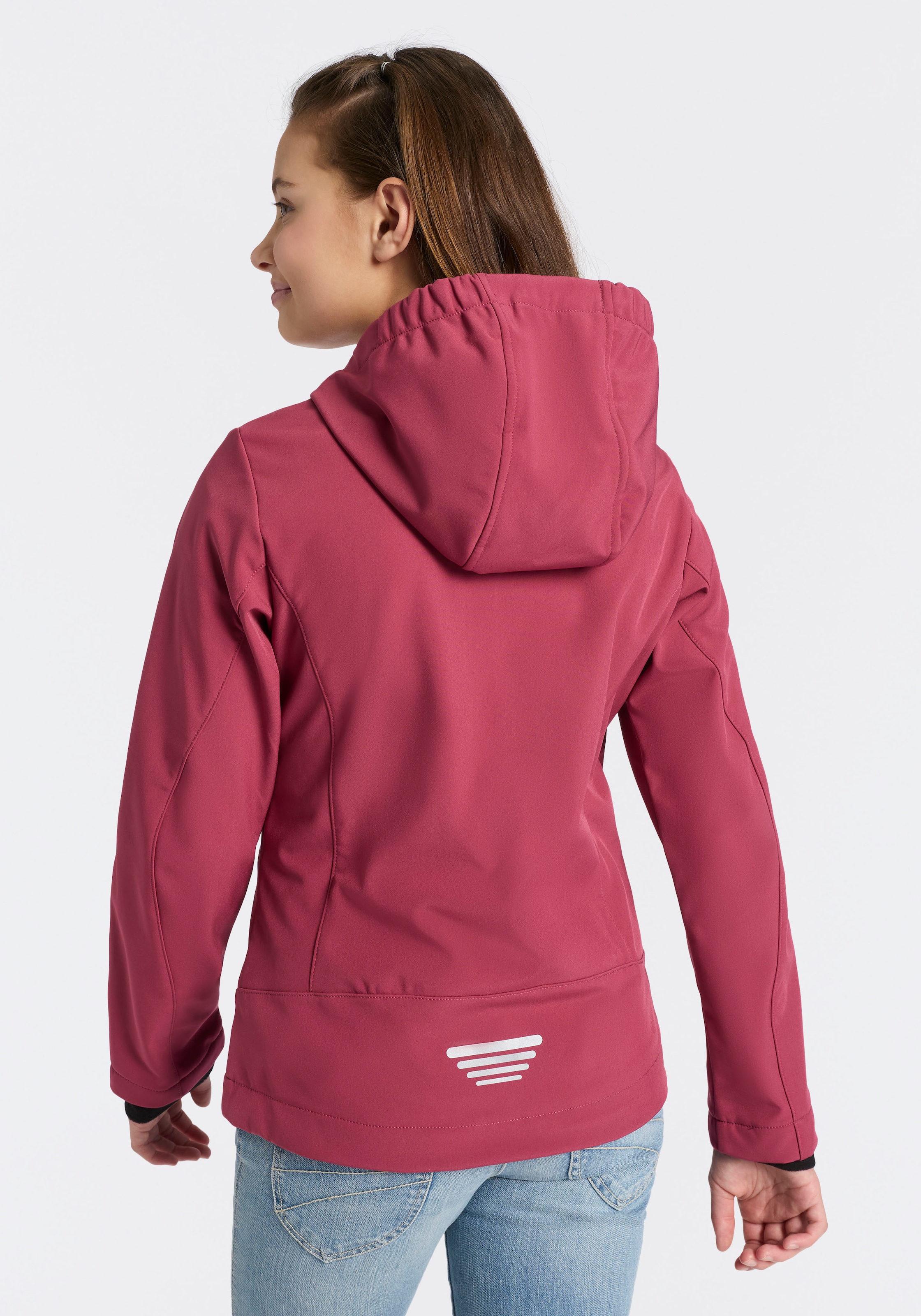 CMP Softshelljacke »KID G JACKET FIX HOOD für Kinder43405465« mit Kapuze Atmungsaktiv & Wasserabweisend & Windabweisend ,Übergangsjacke
