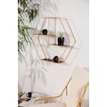 Leonique Deko-Wandregal »Hexagon«, sechseckiges Element, goldfarben, in modernem Design