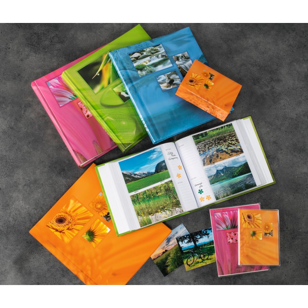 Hama Fotoalbum »Jumbo Album "Singo", 30x30cm, 100 weiße Seiten, Orange, max.400 Fotos«