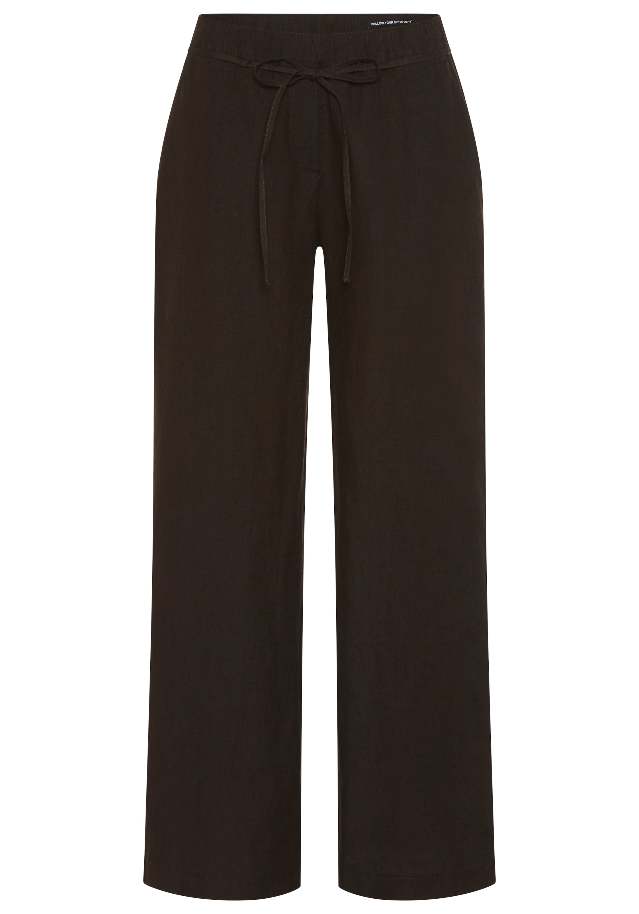 MAC Leinenhose »CHIARA BELT«  Sommerhose Wide Fit, mit geradem, weitem Bein