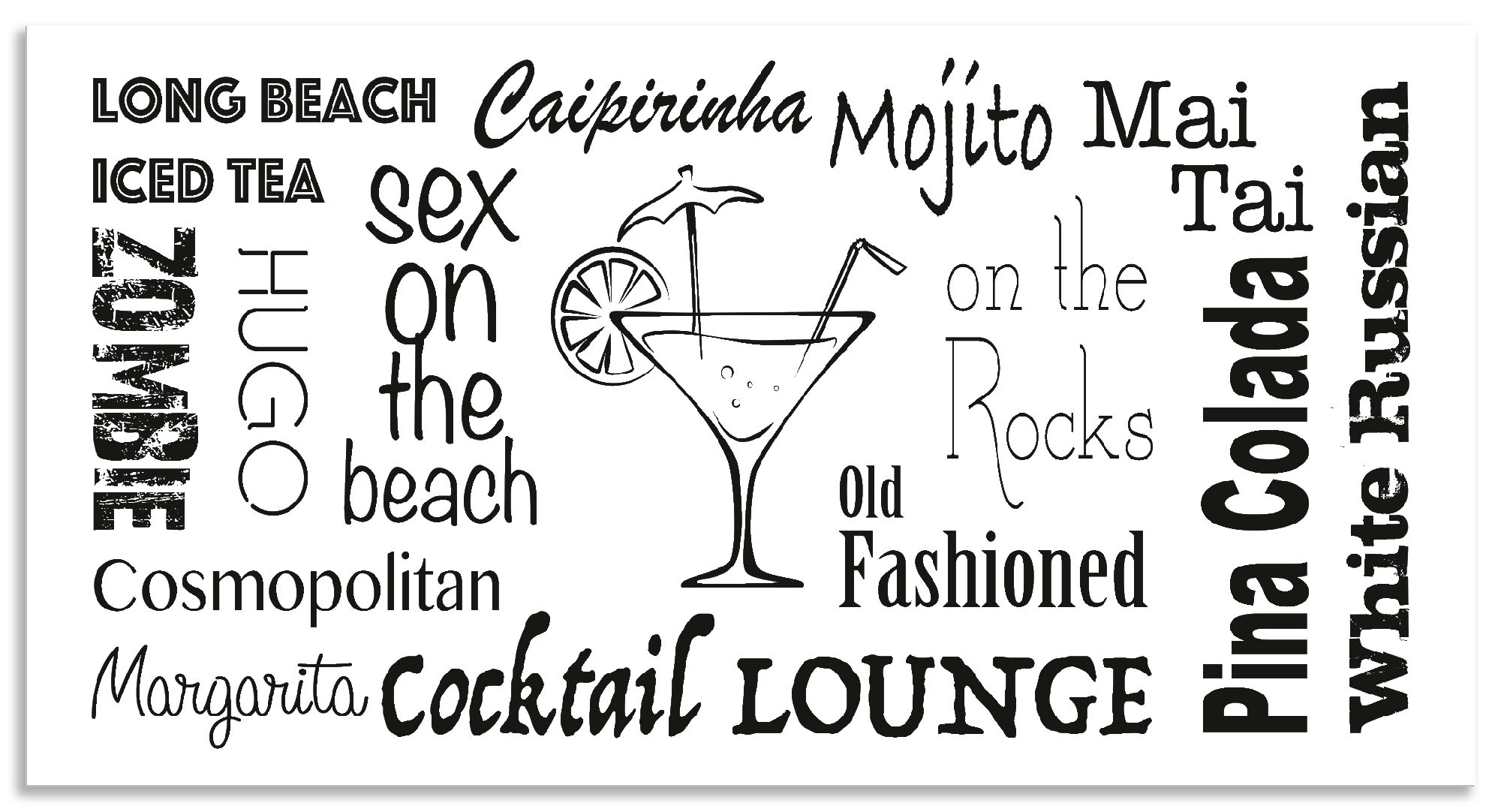 Artland Küchenrückwand »Cocktail Lounge«