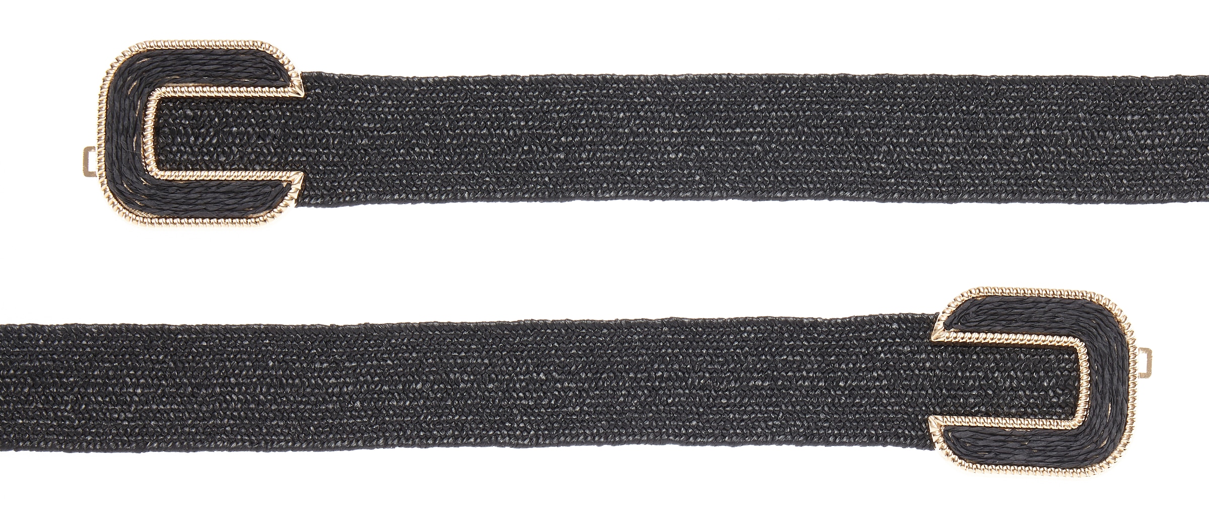 LASCANA Taillengürtel »Stretchgürtel, Schmuckgürtel« elastischer Gürtel für Kleid & Overall, Bauchgürtel, Bast-Optik