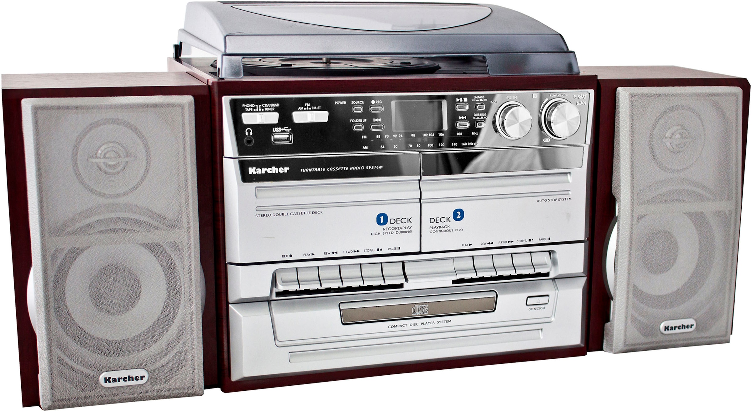 Stereoanlage »KA 320«, (FM-Tuner-AM-Tuner 4 W), CD-Player, USB Anschluss,...
