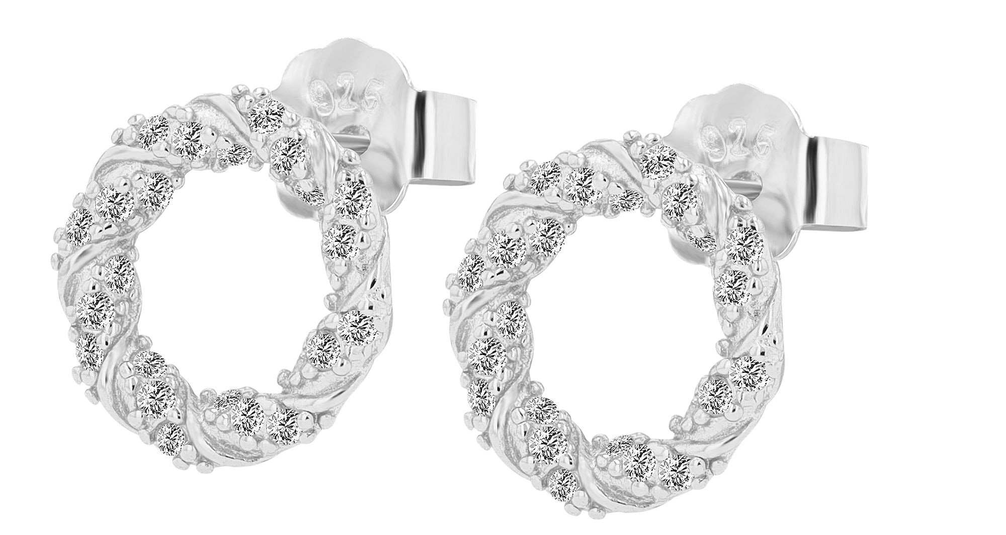 Adelia´s Paar Ohrstecker »Damen Ohrringe ¿ Ohrstecker aus 925 Silber«