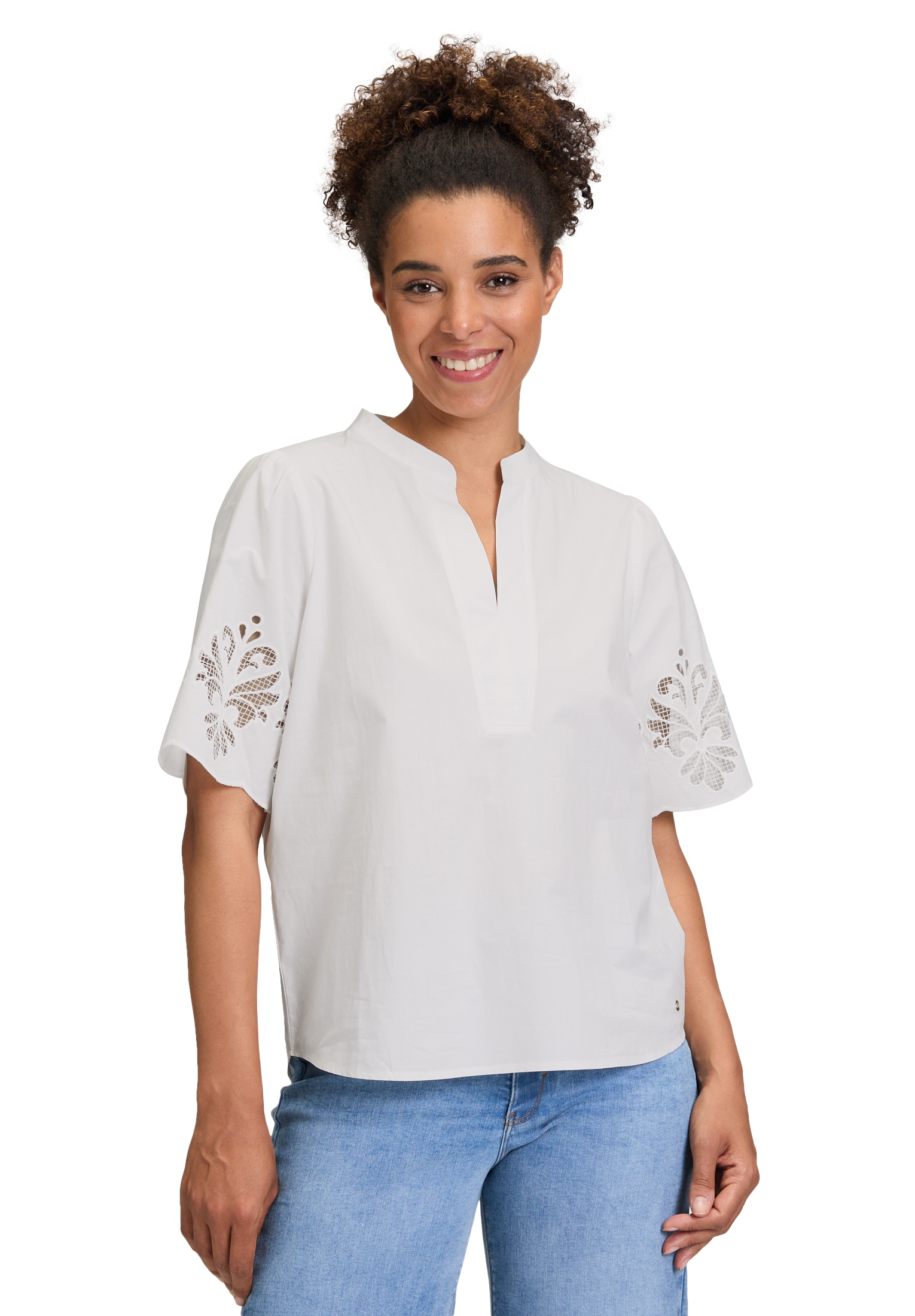 Betty&Co Schlupfbluse »Schlupfbluse mit Stickerei«