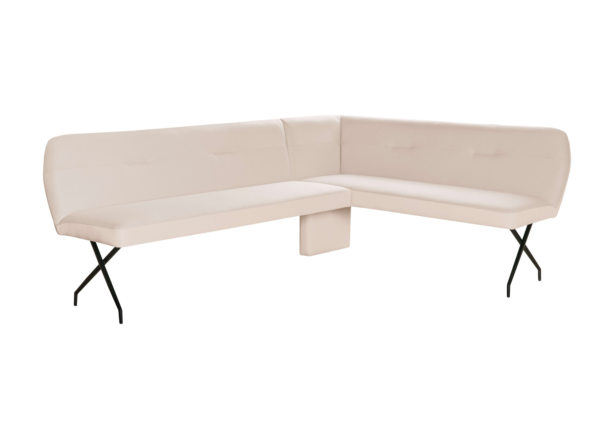 OTTO home Eckbankgruppe »Bruna Essecke, Sitzgruppe, Eckbankgruppe, Küchenbankgruppe« Set, 4tlg, 4 tlg. tlg. Stuhl: 360° drehbar (Rückst.), 2-Stoff-Design. Wellenfederung Eckbank