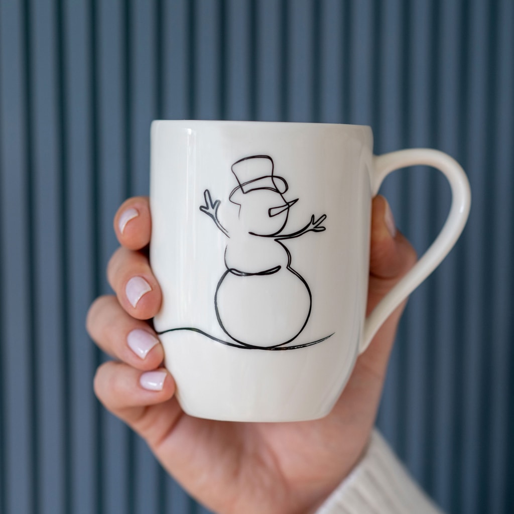 Villeroy & Boch Becher »Becher mit Henkel 'XMAS' Statement Lines 290 ml weiß«