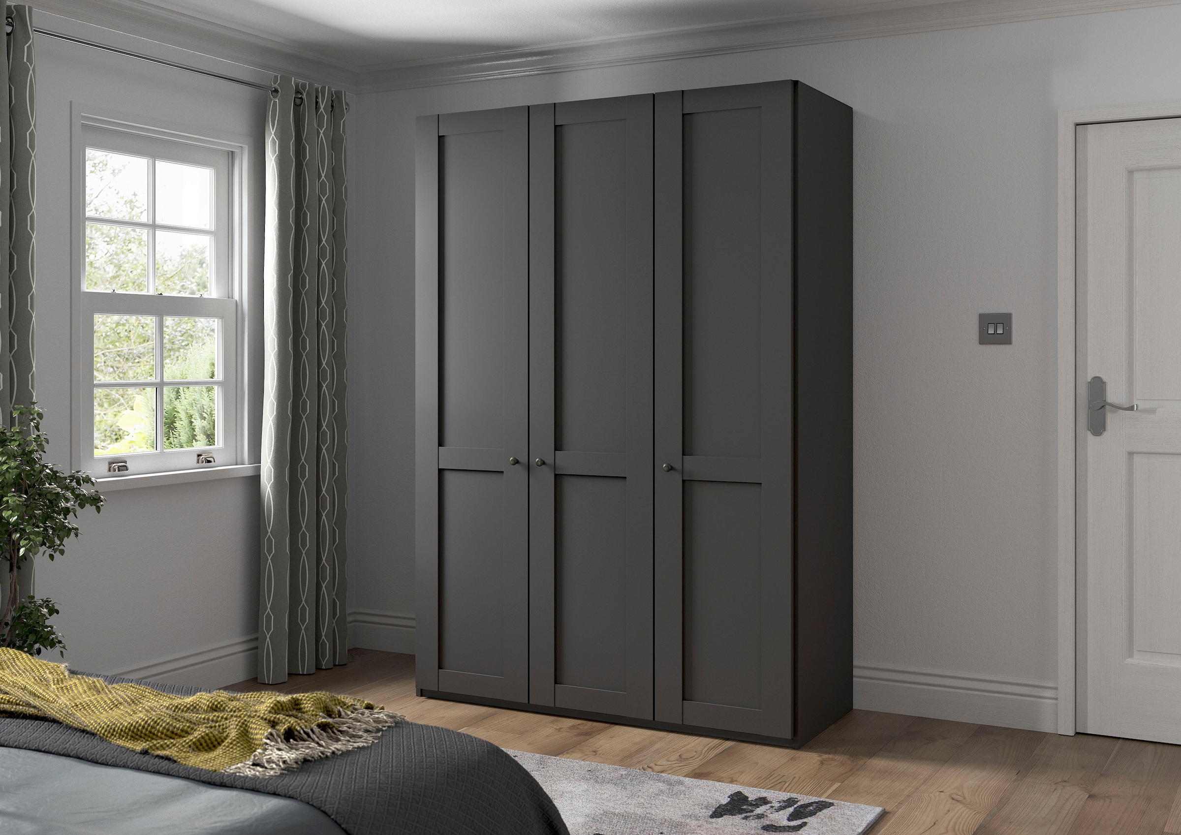 WIEMANN Drehtürenschrank »Göteborg, Kleiderschrank, Schrank, Wäscheschrank« 4 Breiten, MADE IN GERMANY,  inkl. Türendämpfung, langlebige Qualität, viel Stauraum