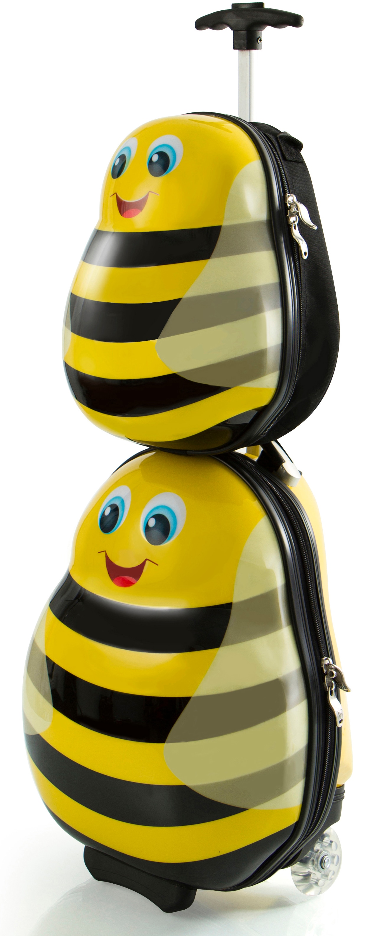 Heys Kinderkoffer »Travel Tots, 46 cm, Hummel« Set, 2 Stk. tlg. 14 l 2 Rollen Heys x Joachim Llambi Kindertrolley Kinder Reisegepäck