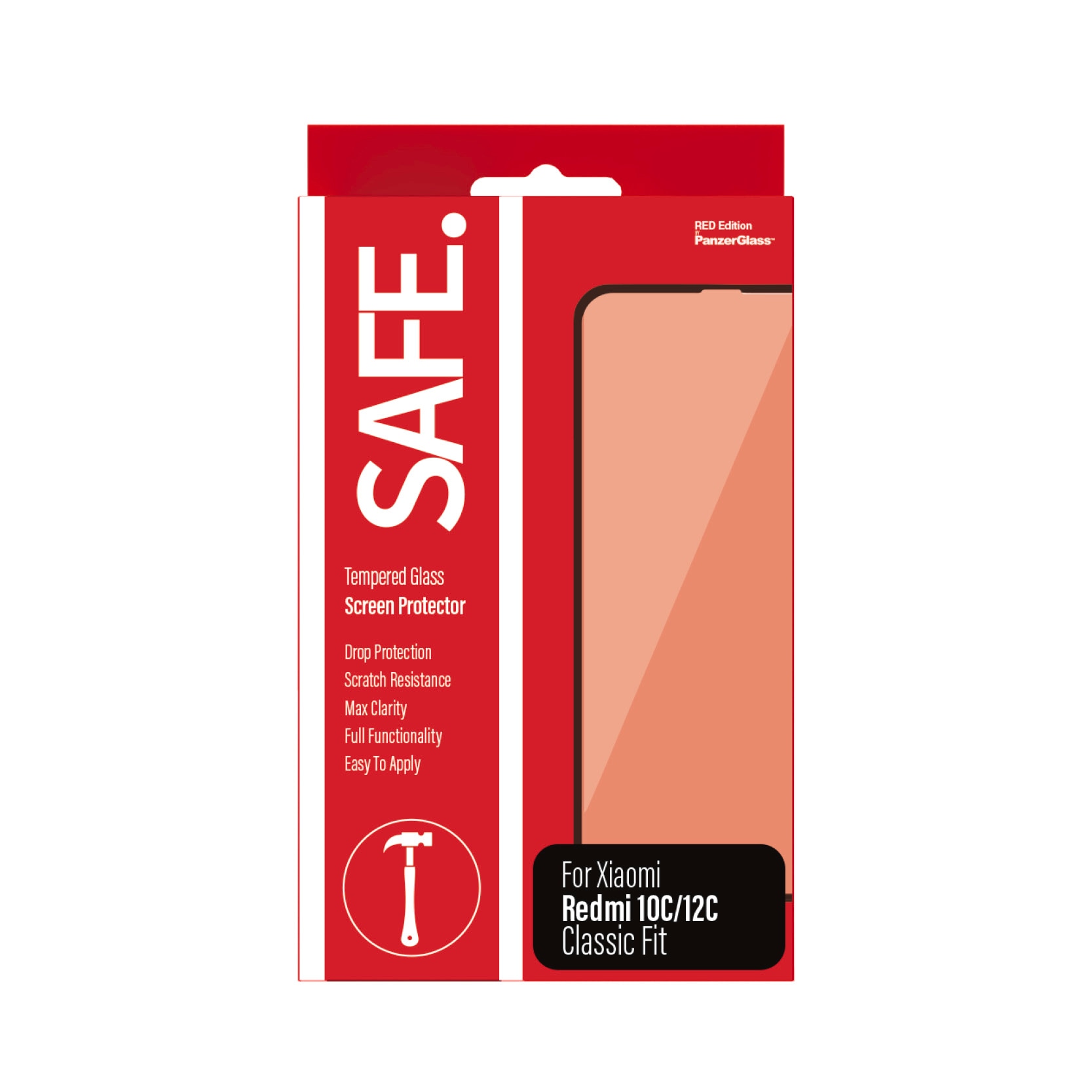 SAFE by PanzerGlass Displayschutzfolie »Tempered Glass Screen Protector«, für Xiaomi Redmi 10C-Xiaomi Redmi 12C, (1 St.), Displayschutzfolie, Schutzfolie, Bildschirmschutz, kratz- & stoßfest