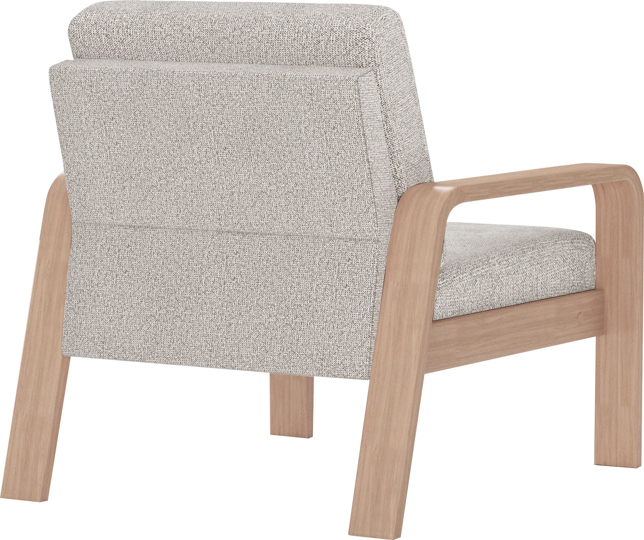 sit&more Sessel »Kolding«, Armlehnen aus Buchenholz in natur, verschiedene Bezüge und Farben