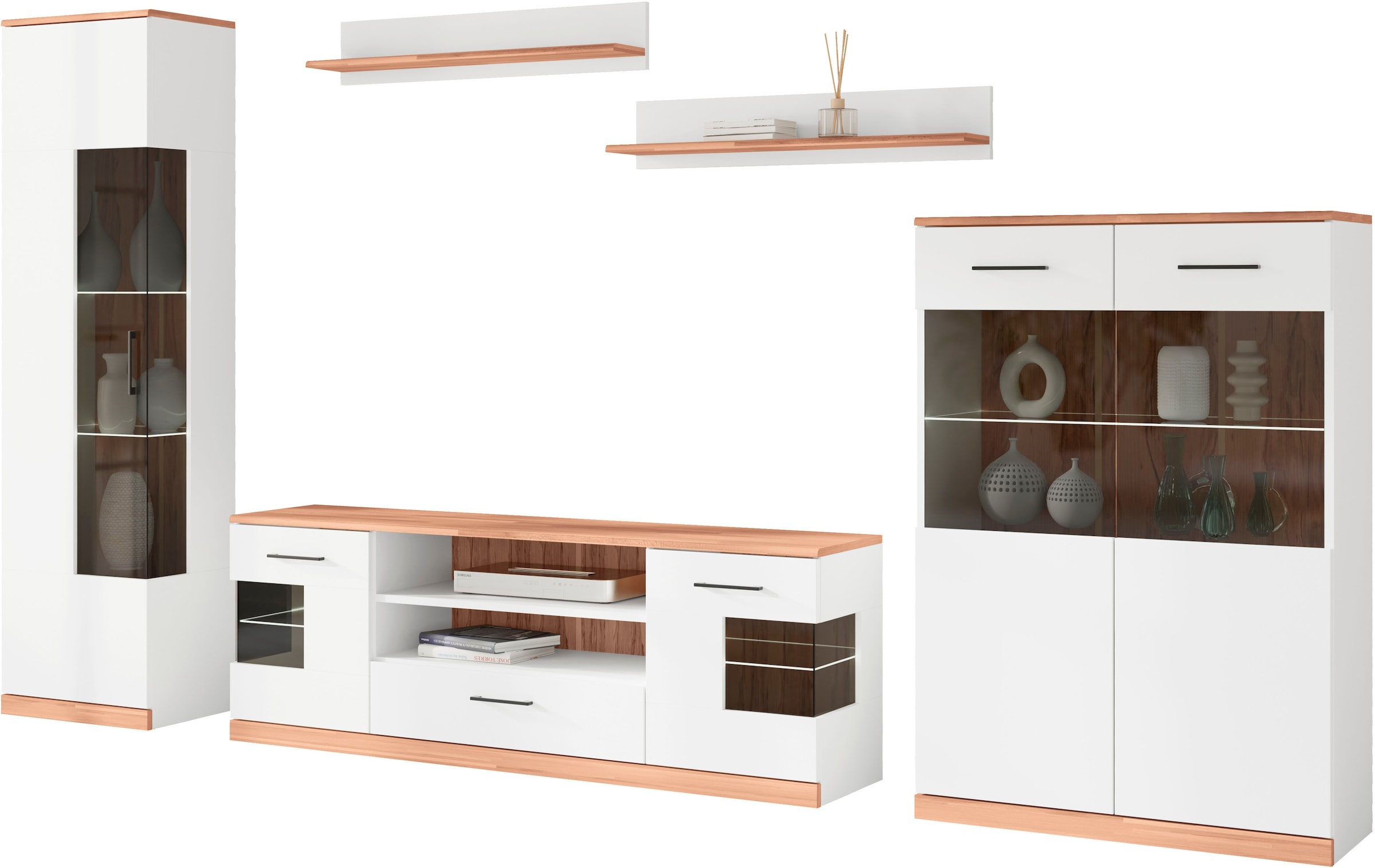 OTTO home Wohnwand »Ribe Wohnwand Set-5 St.« 5 Stk. tlg.