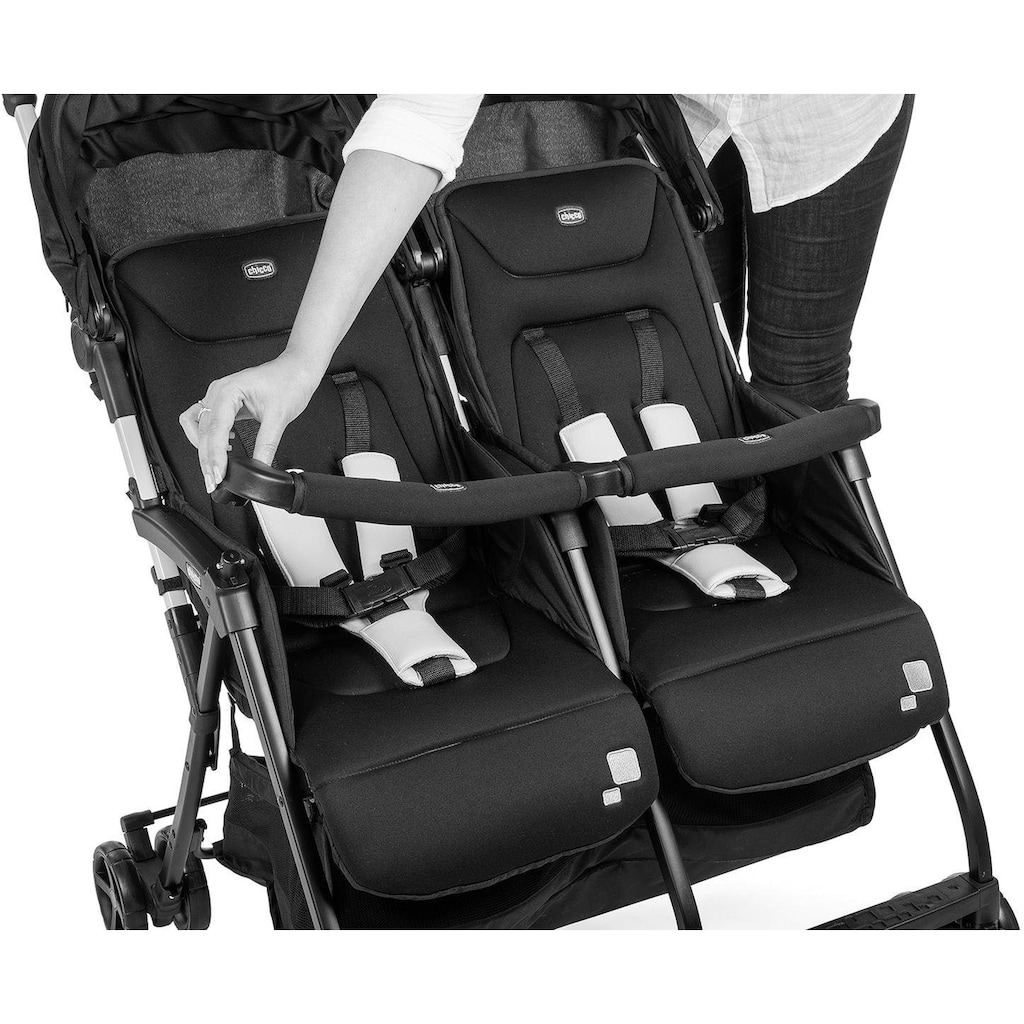 Chicco Zwillingsbuggy »OHlalà Twin, Silver Cat«, 15 kg