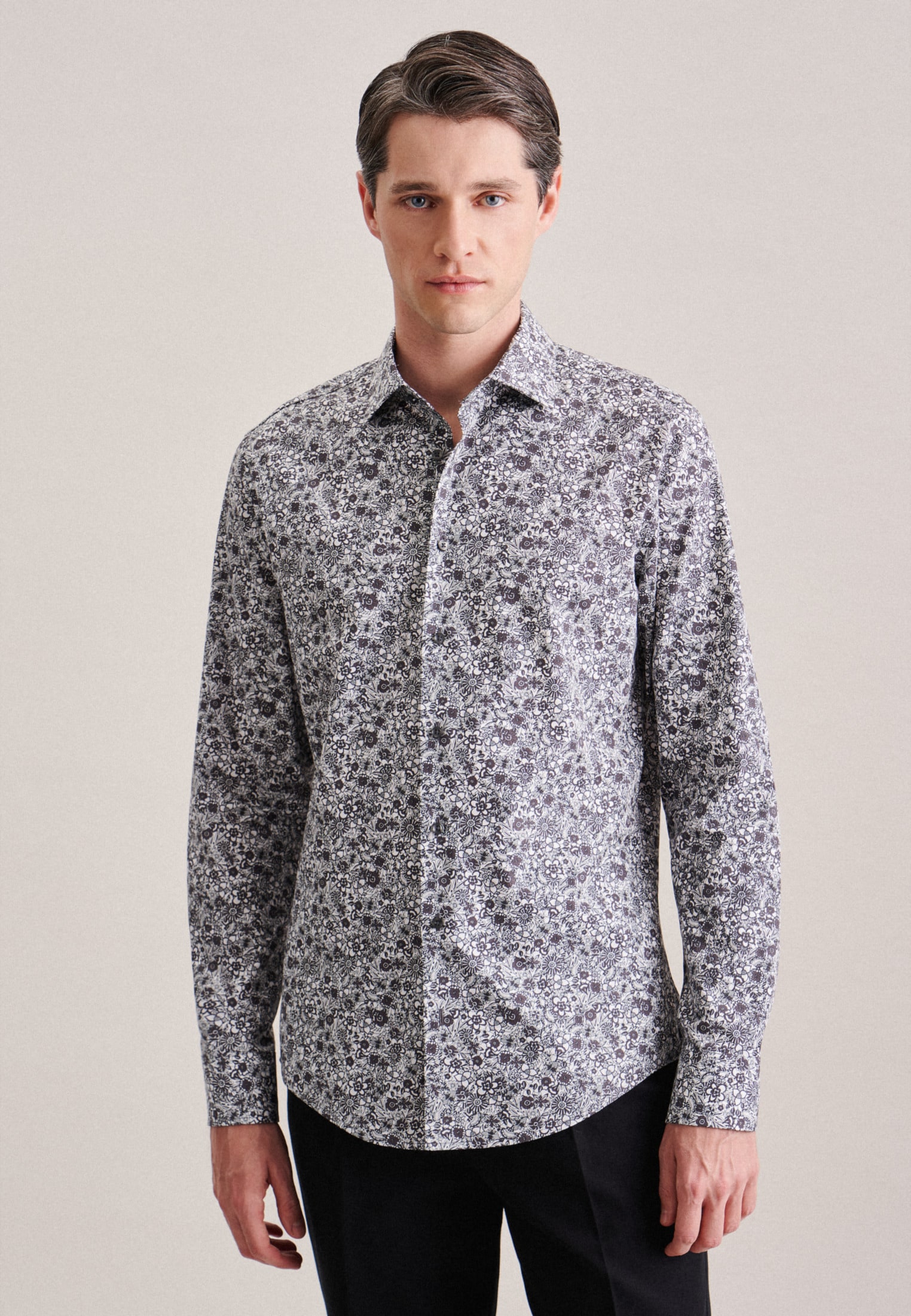 seidensticker Businesshemd »X-Slim«, X-Slim Langarm Kentkragen Floral