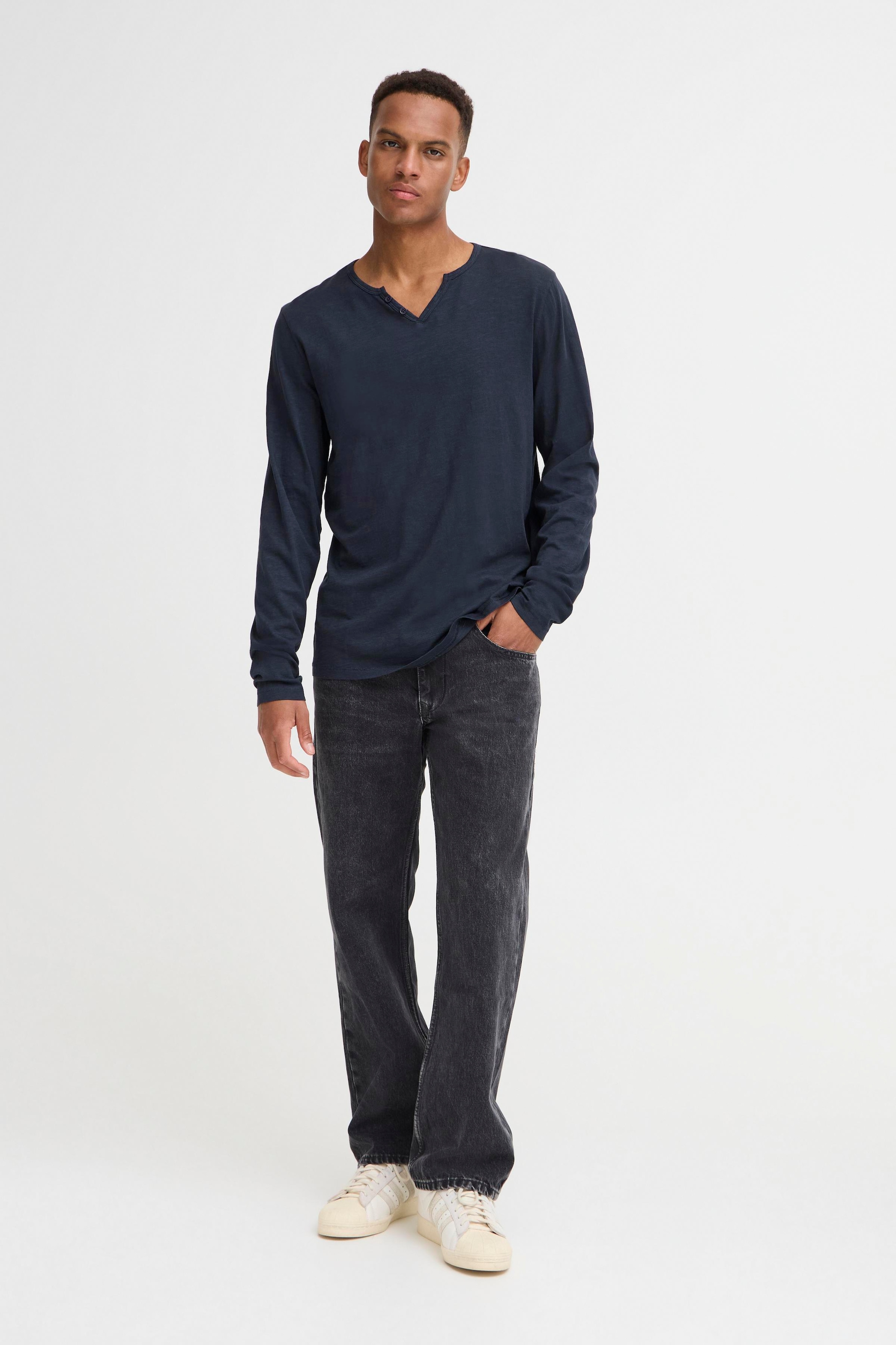 Blend T-Shirt »BHIVALDE SPILT NCK L/S TEE«