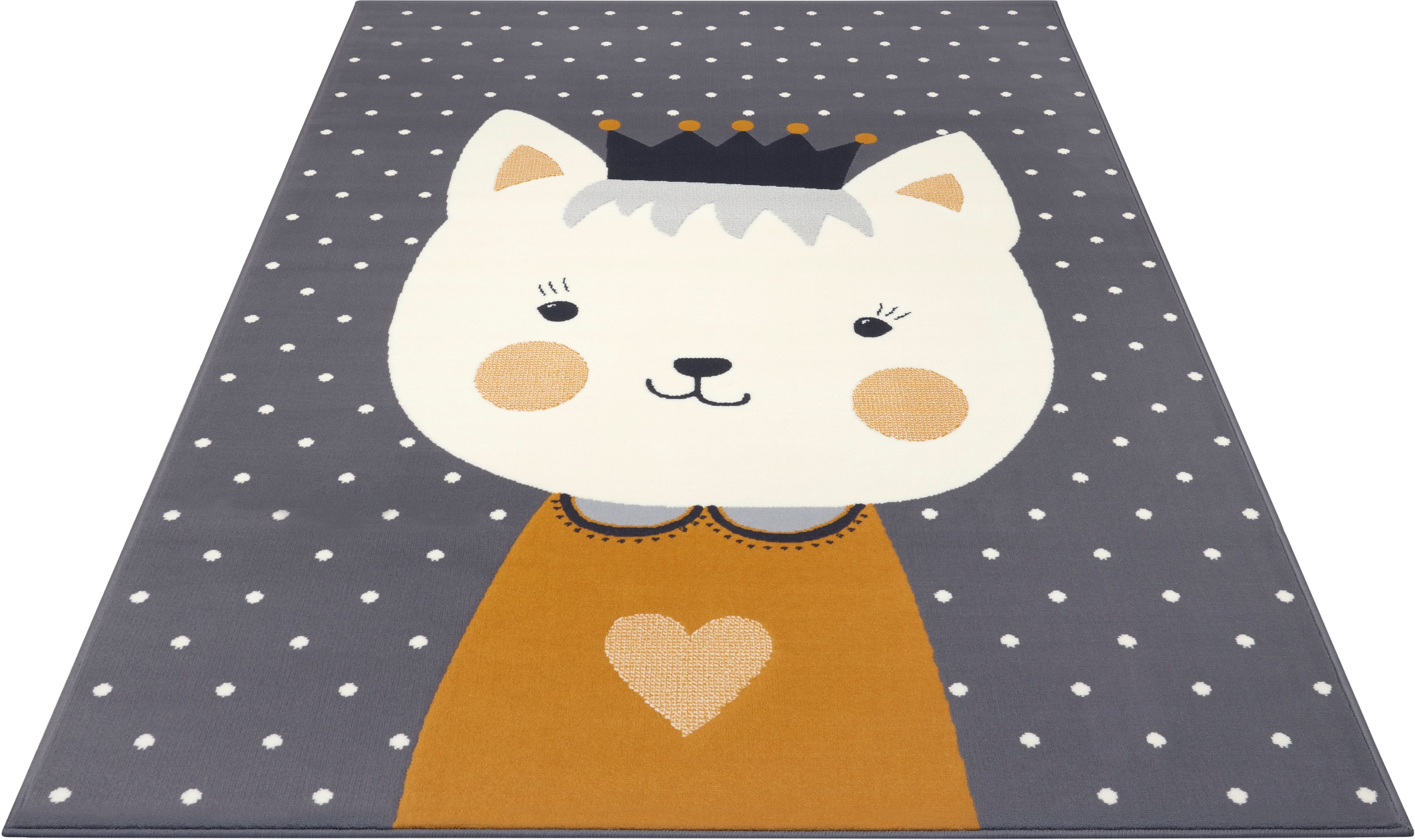 HANSE Home Kinderteppich »Kitty Bonny«, rechteckig, 9 mm Höhe, Kurzflor, Kinderzimmer, Cat, Tiermotiv, Strapazierfähig, Pflegeleicht