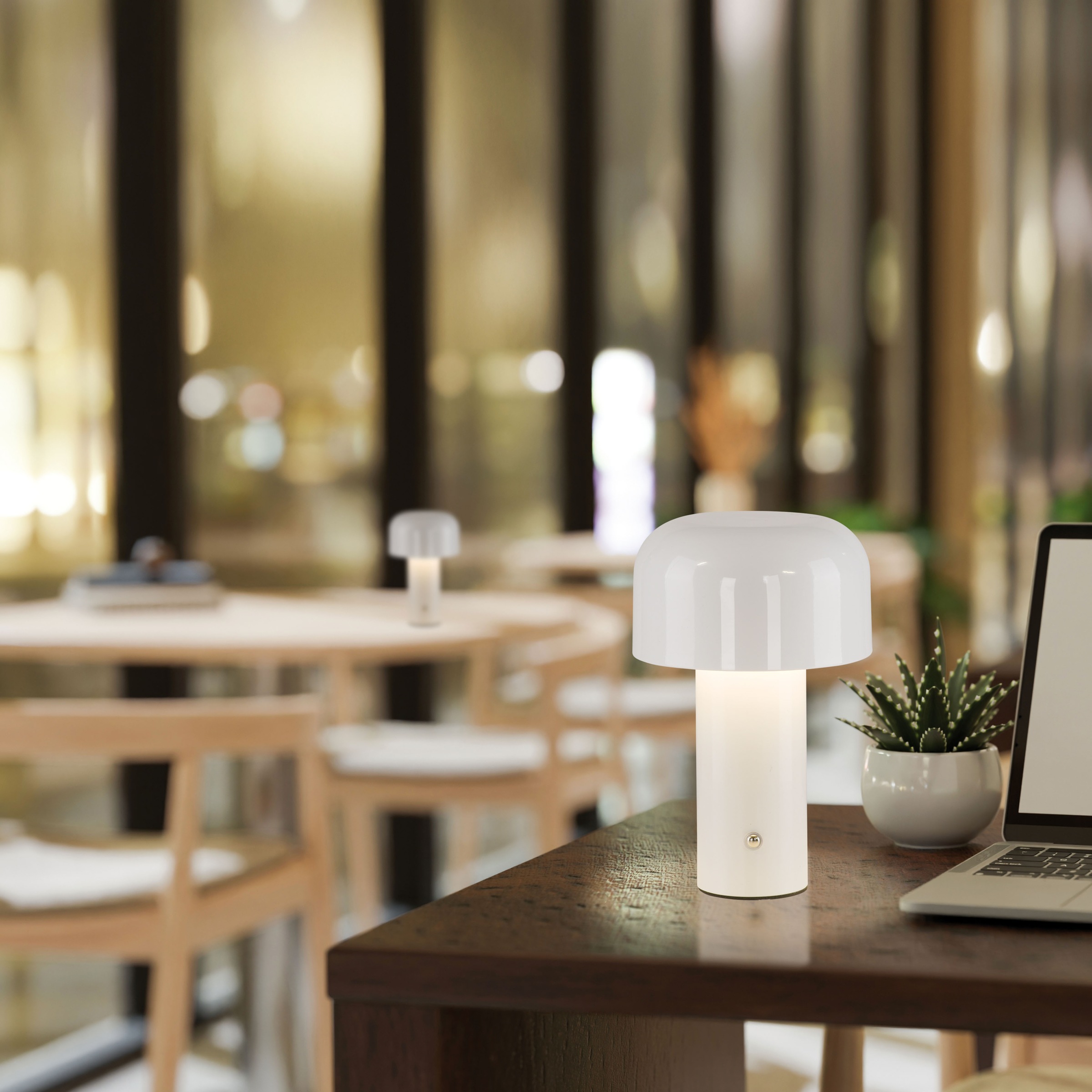 JUST LIGHT Tischleuchte »AGNES« LED-Modul 1 Stk. warmweiß - kaltweiß Akkuleuchte