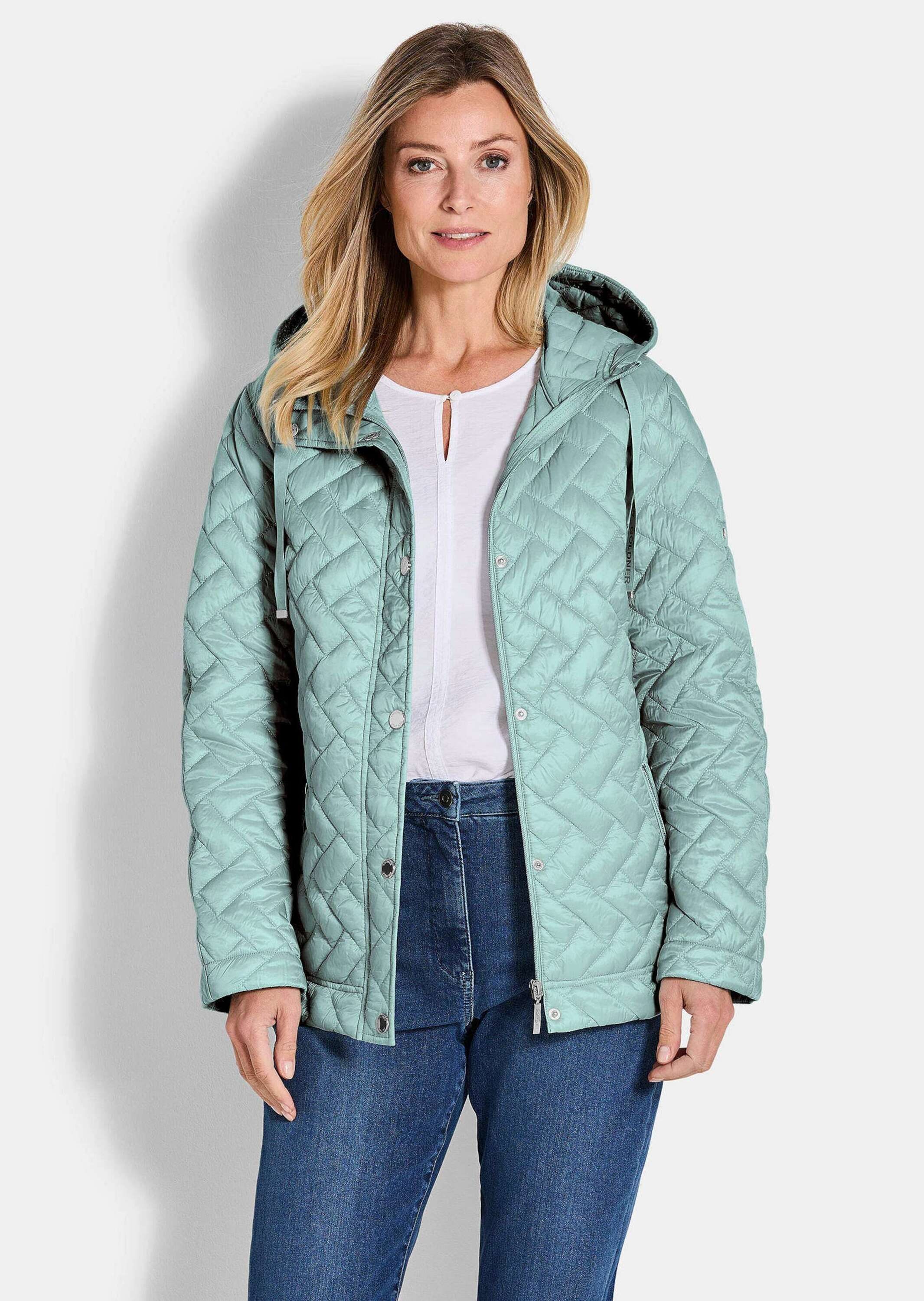 GOLDNER Kurzjacke »Leichte Steppjacke mit Kapuze«